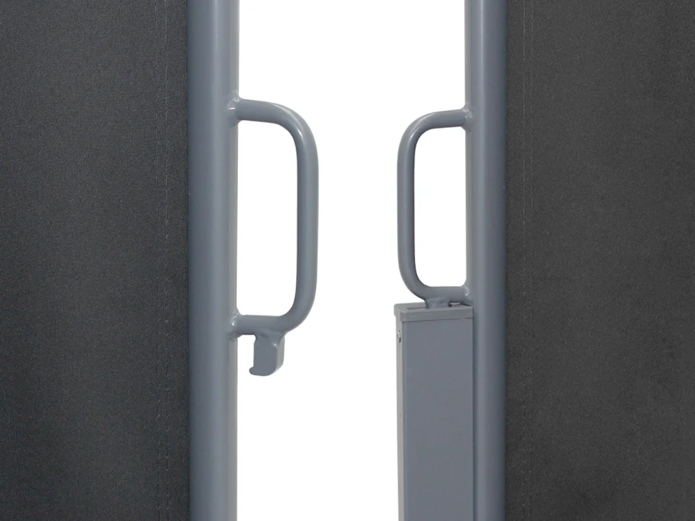 1.8m x 3m Retractable Side Screen - GREY - Image 5