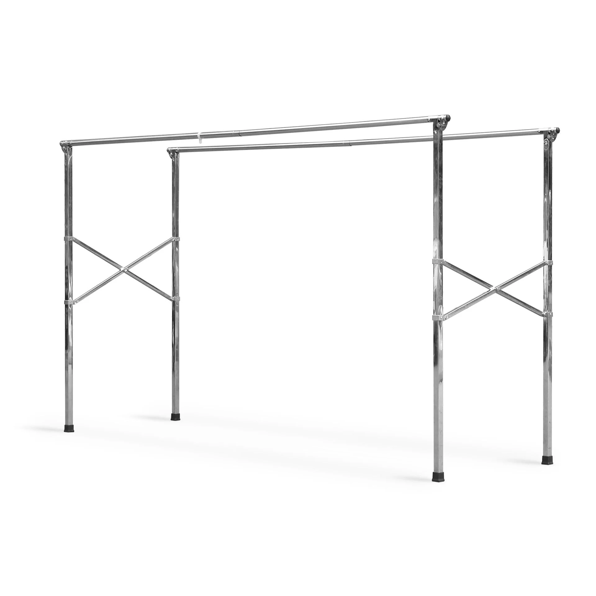 2.4m Foldable Stainless Steel Clothes Rack - Image 8