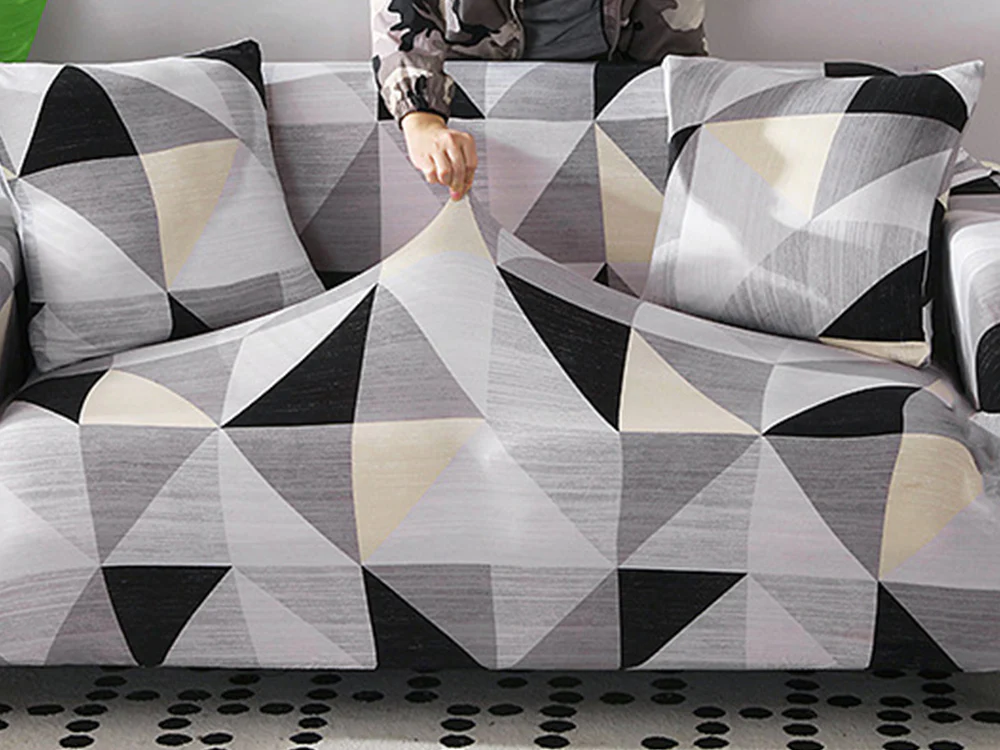 3 Seater Sofa Couch Cover 190-230cm - GEOMETRIC - Image 2