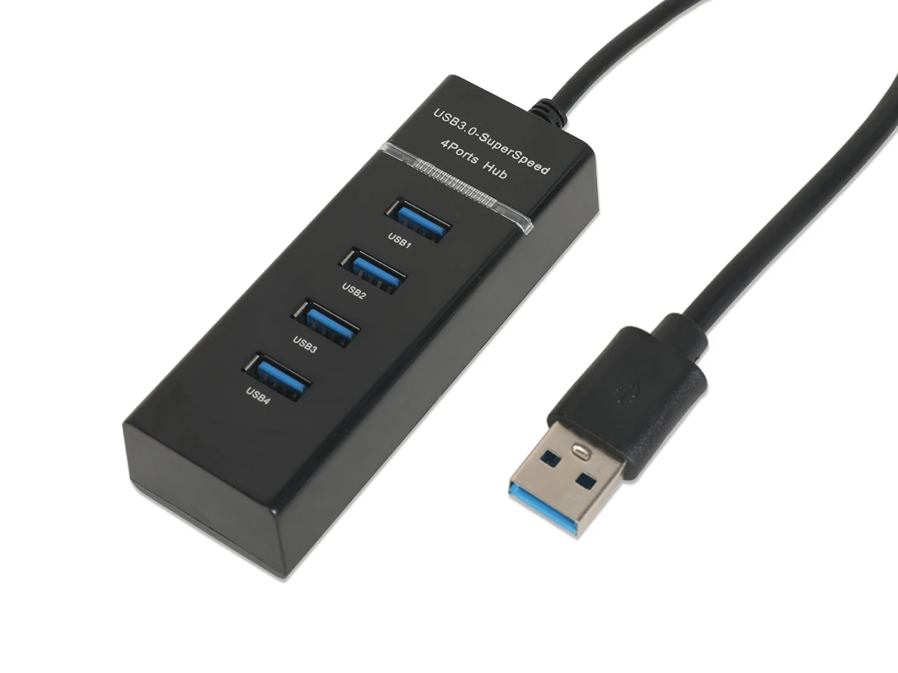 4 Port USB 3.0 Hub - Black (0.001m3 - 0.05kg) - Image 2