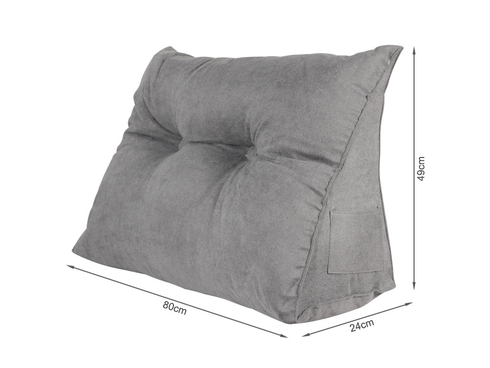 80CM Wedge Bed Head Cushion Triangle Pillow Headboard Cushion - Image 12