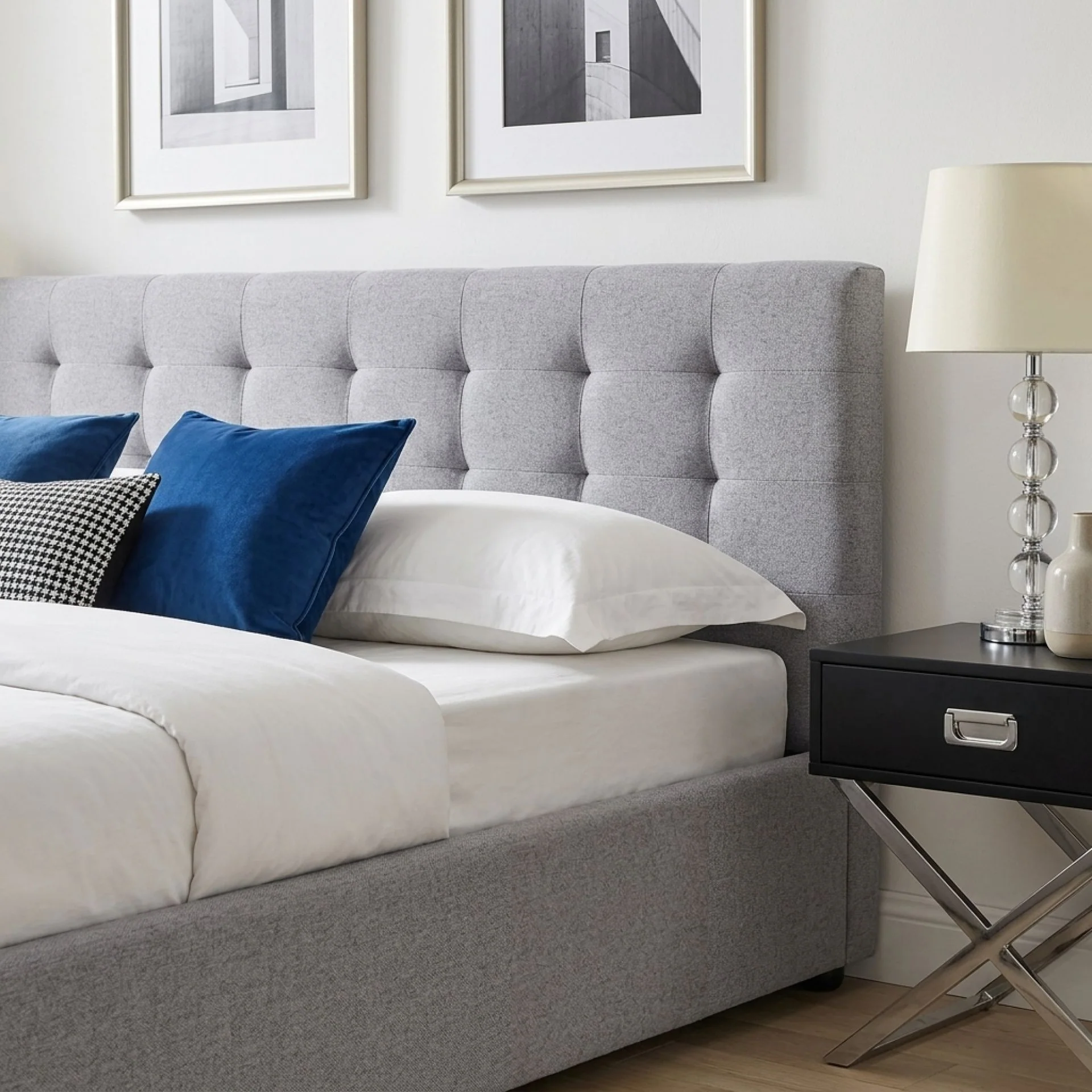 Abigail Super King Gas Lift Bed Frame - Grey - Image 10