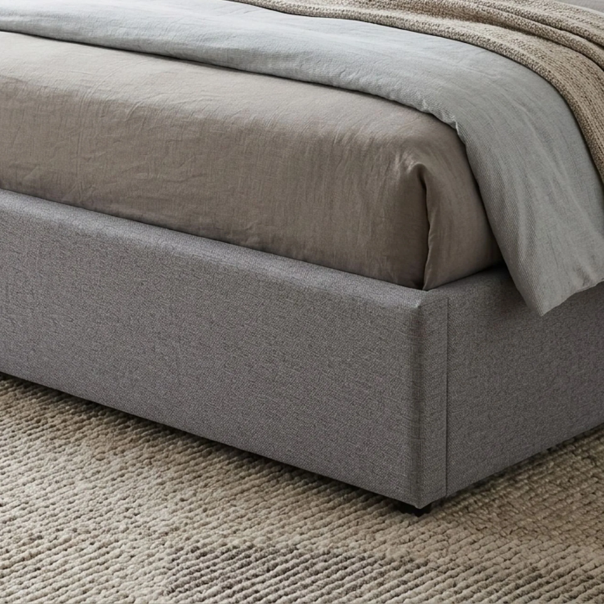 Abigail Super King Gas Lift Bed Frame - Grey - Image 11