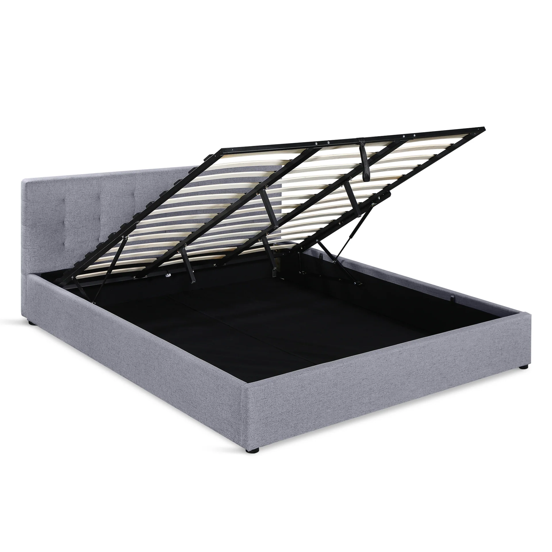 Abigail Super King Gas Lift Bed Frame - Grey - Image 14