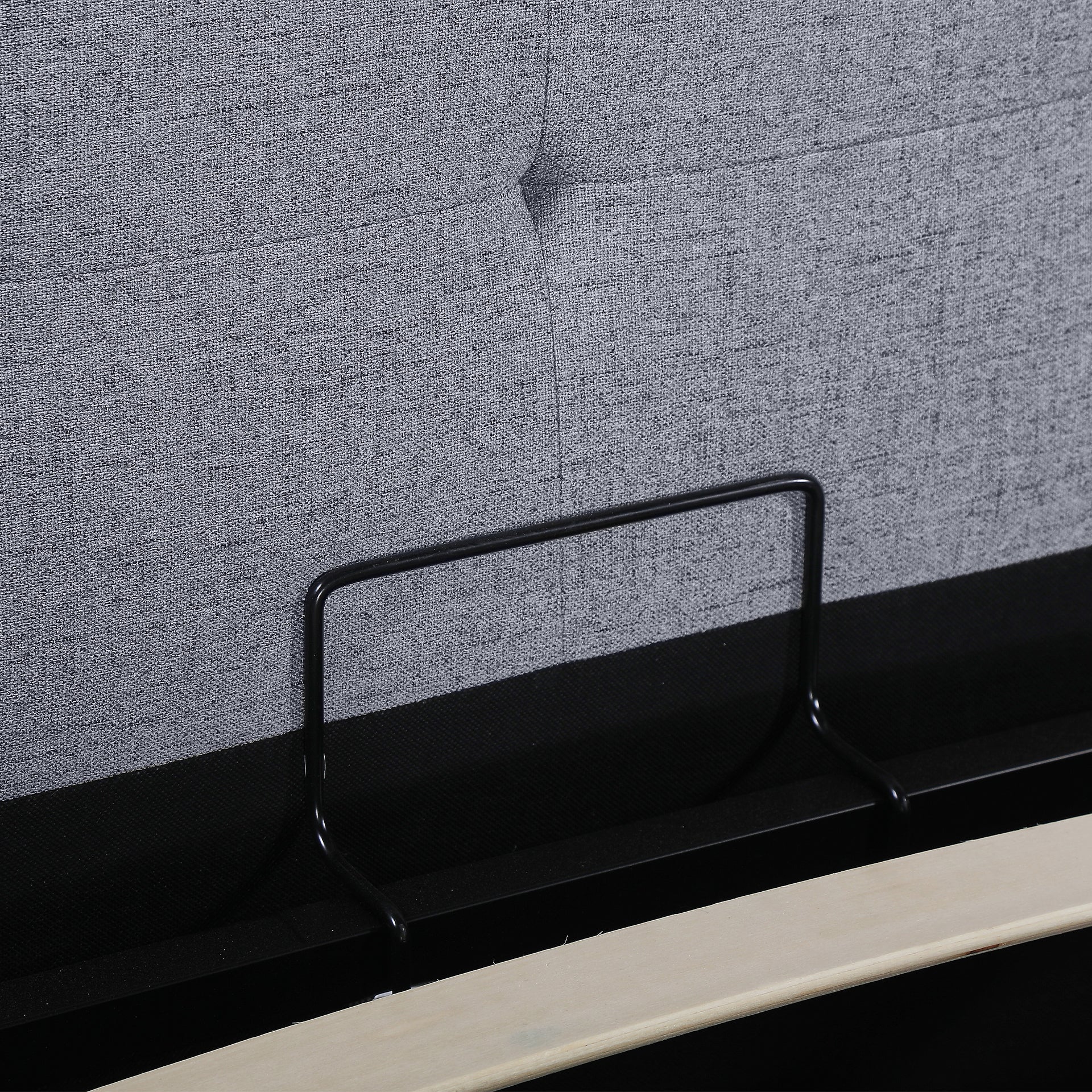 Abigail Super King Gas Lift Bed Frame - Grey - Image 16