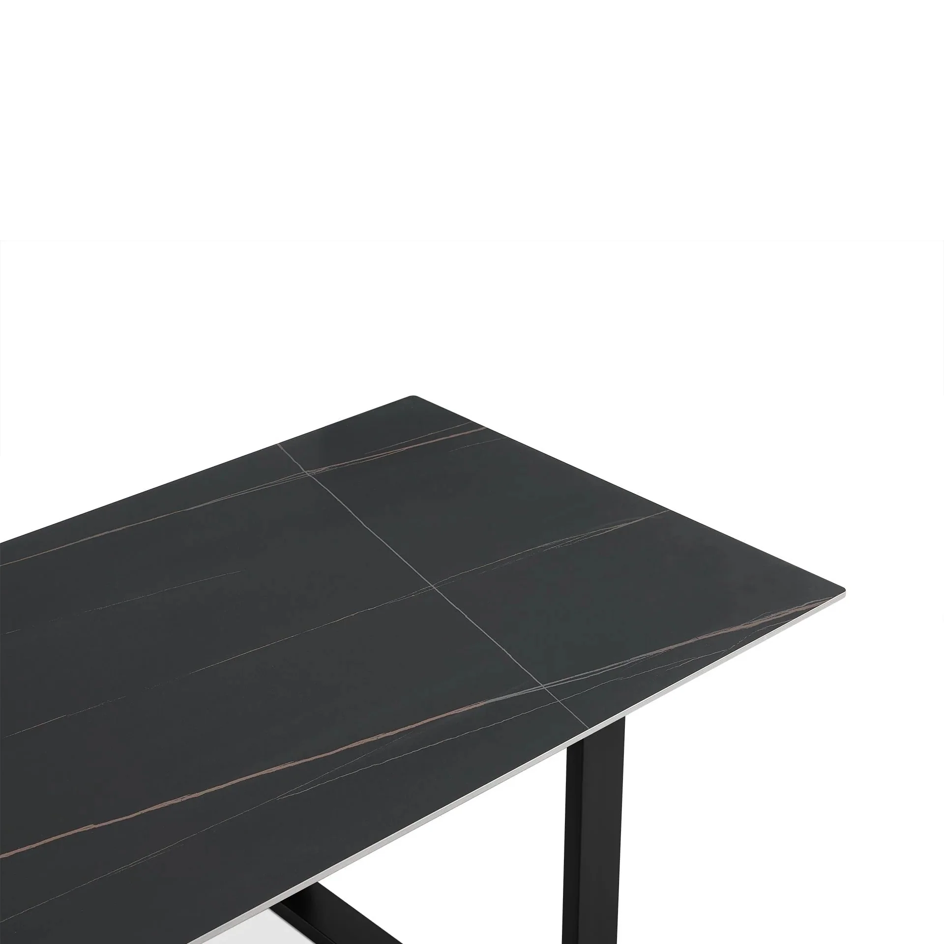 Ceramic Dining Table 180 x 90cm - Golden Black - Image 9