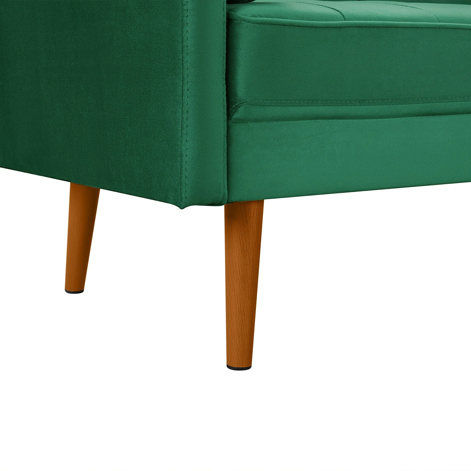 Alaina Velvet 3 Seater Sofa - Green - Image 16