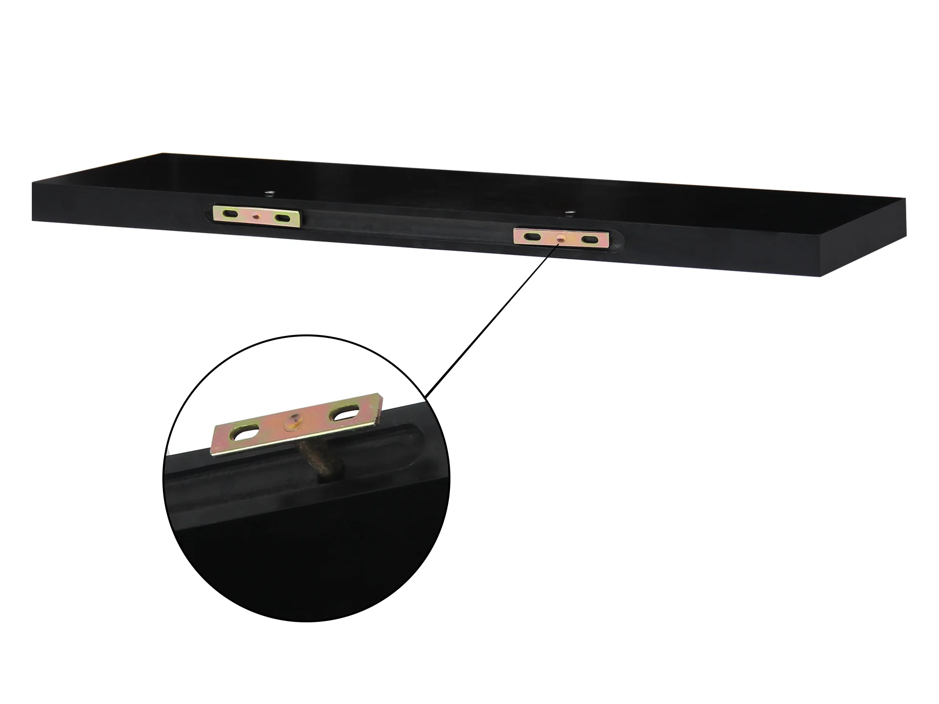 ALAKOL Floating Shelf 100cm - BLACK - Image 4