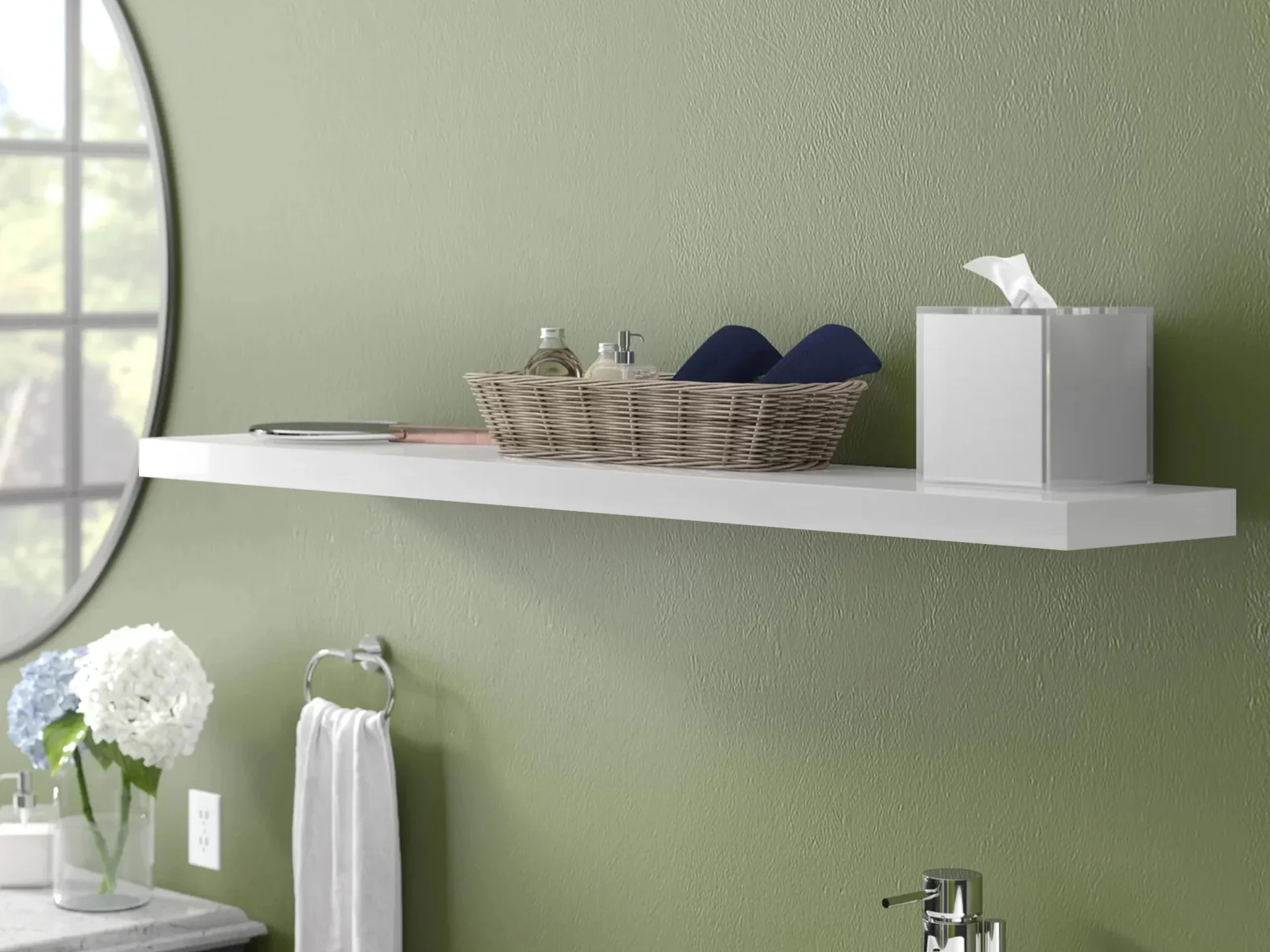 ALAKOL Floating Shelf 100cm - WHITE - Image 7