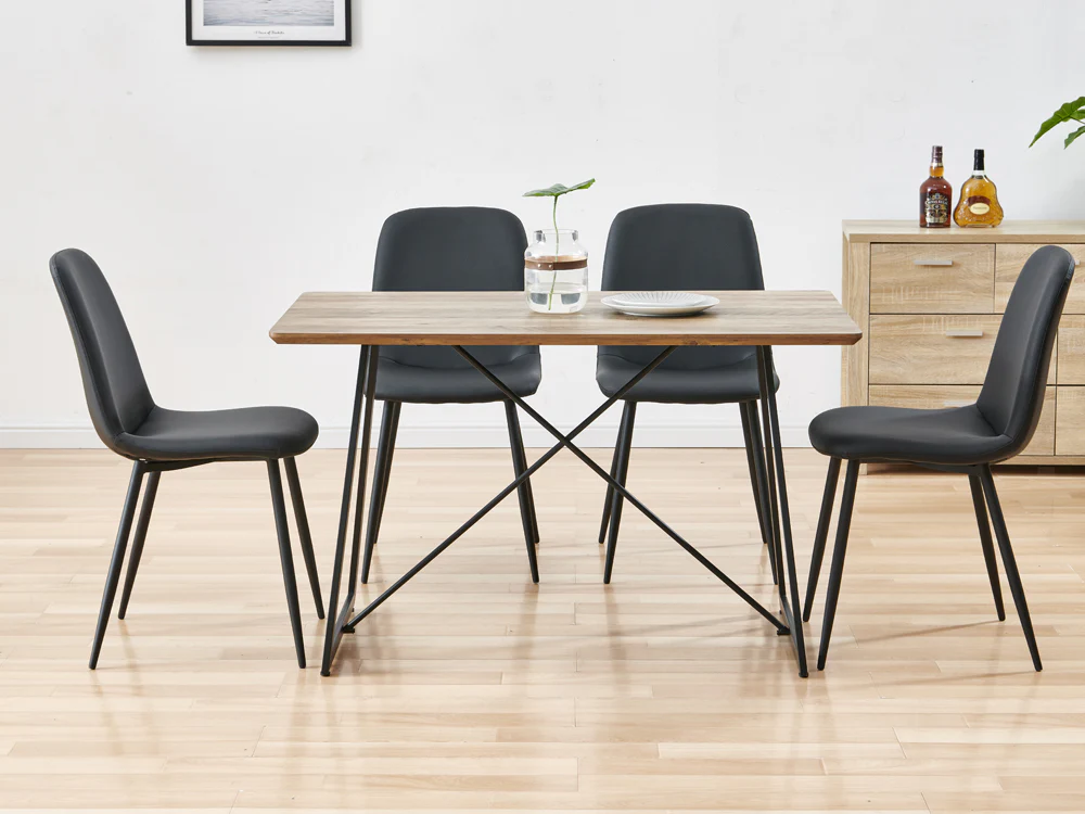 ALMA Dining Table Rectangle 120x70cm - WALNUT - Image 2