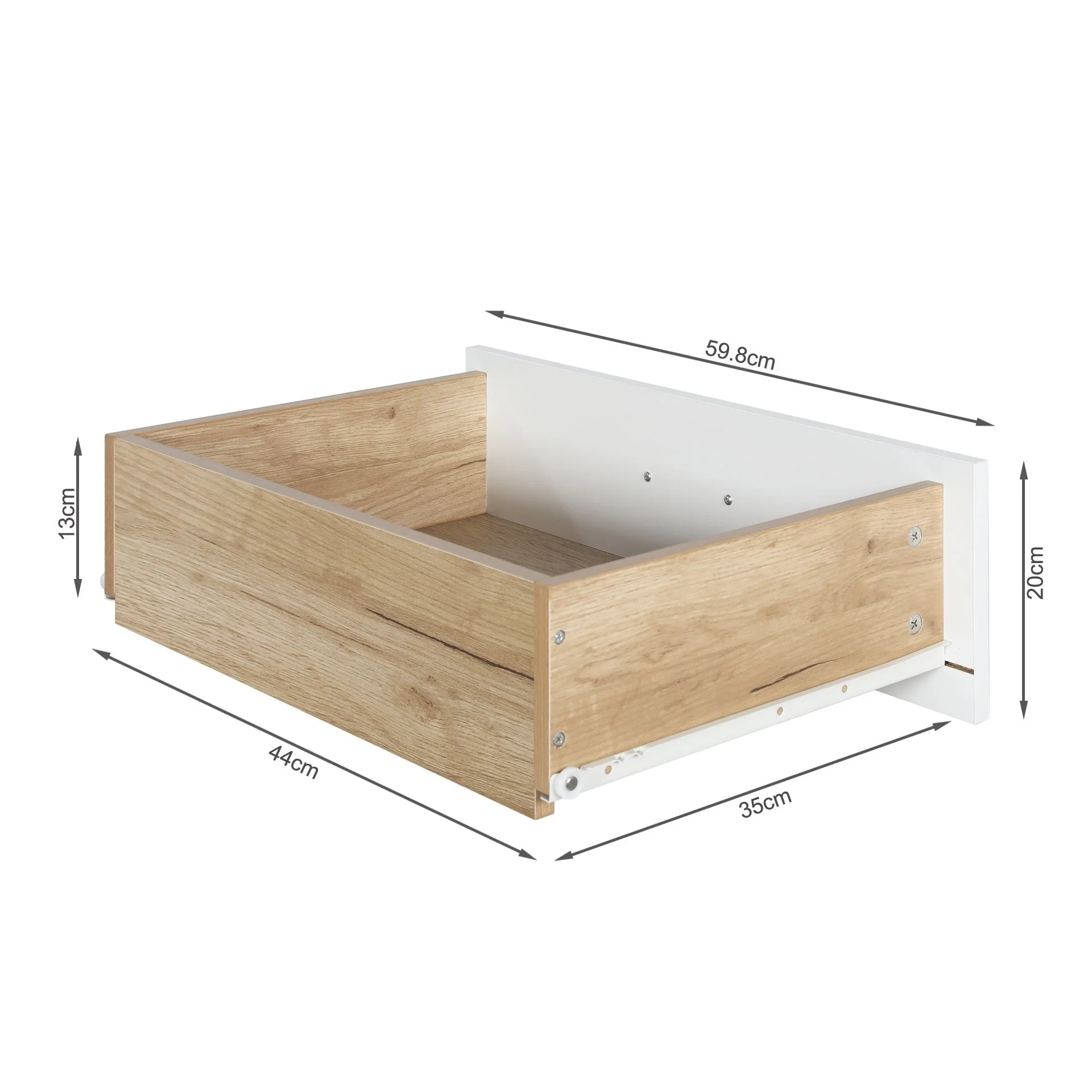 Alton Low Boy 6 Drawers - Natural + White - Image 9