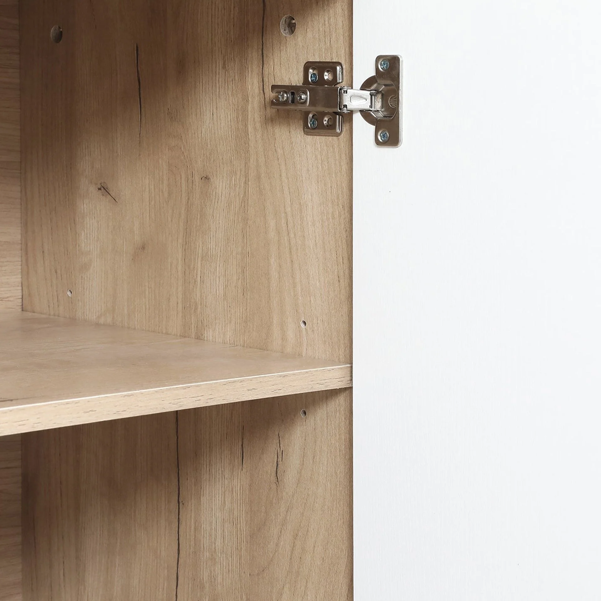 Alton Sideboard Buffet Table - Natural + White - Image 11