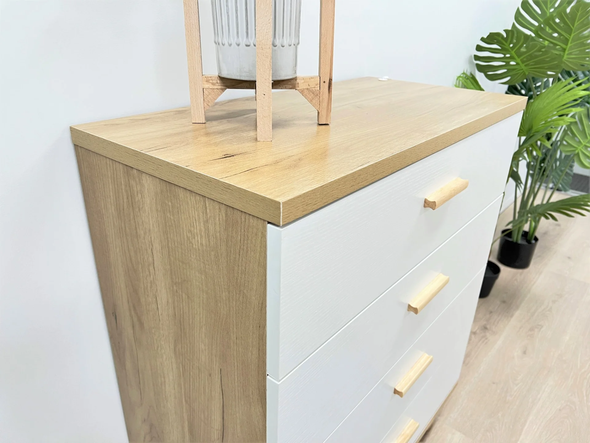 ALTON Tallboy 4 Drawers - OAK - Image 3