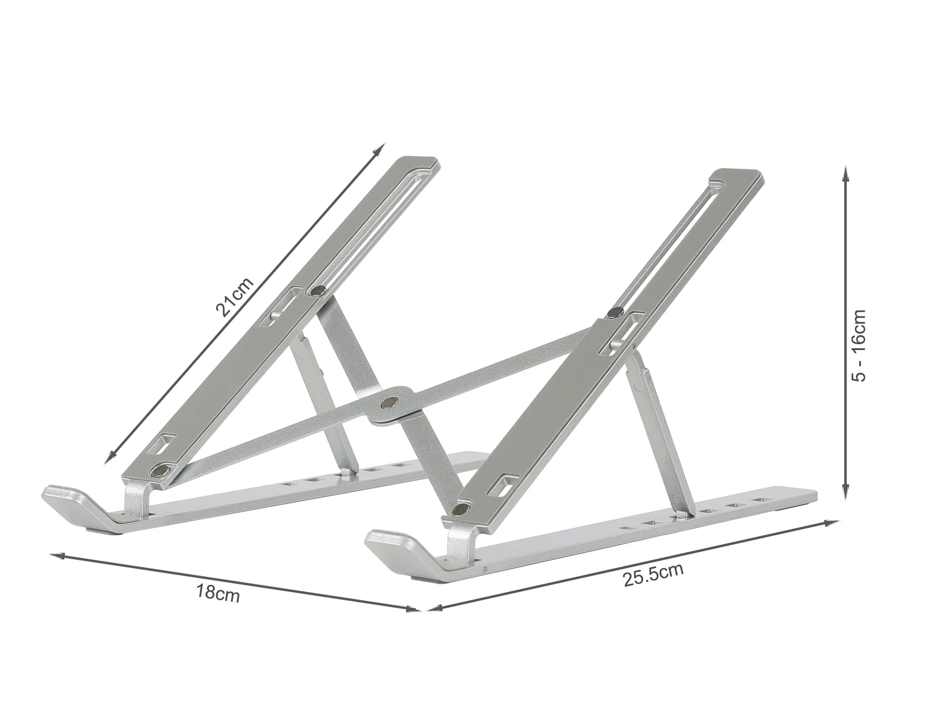 Aluminium Portable Laptop Stand Holder - Silver - Image 11
