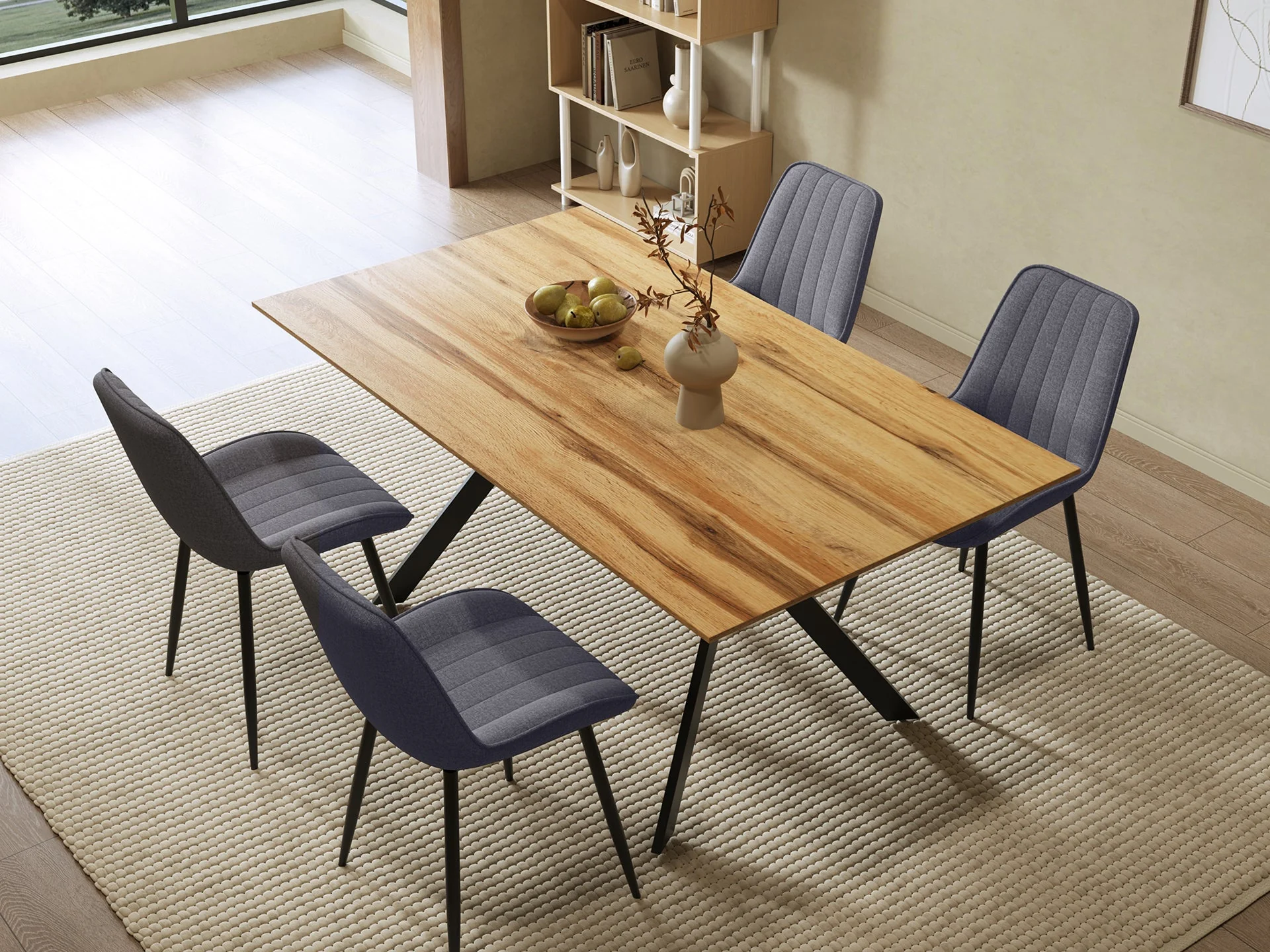 Amaia Dining Chair - Set of 4 - Black - Image 3