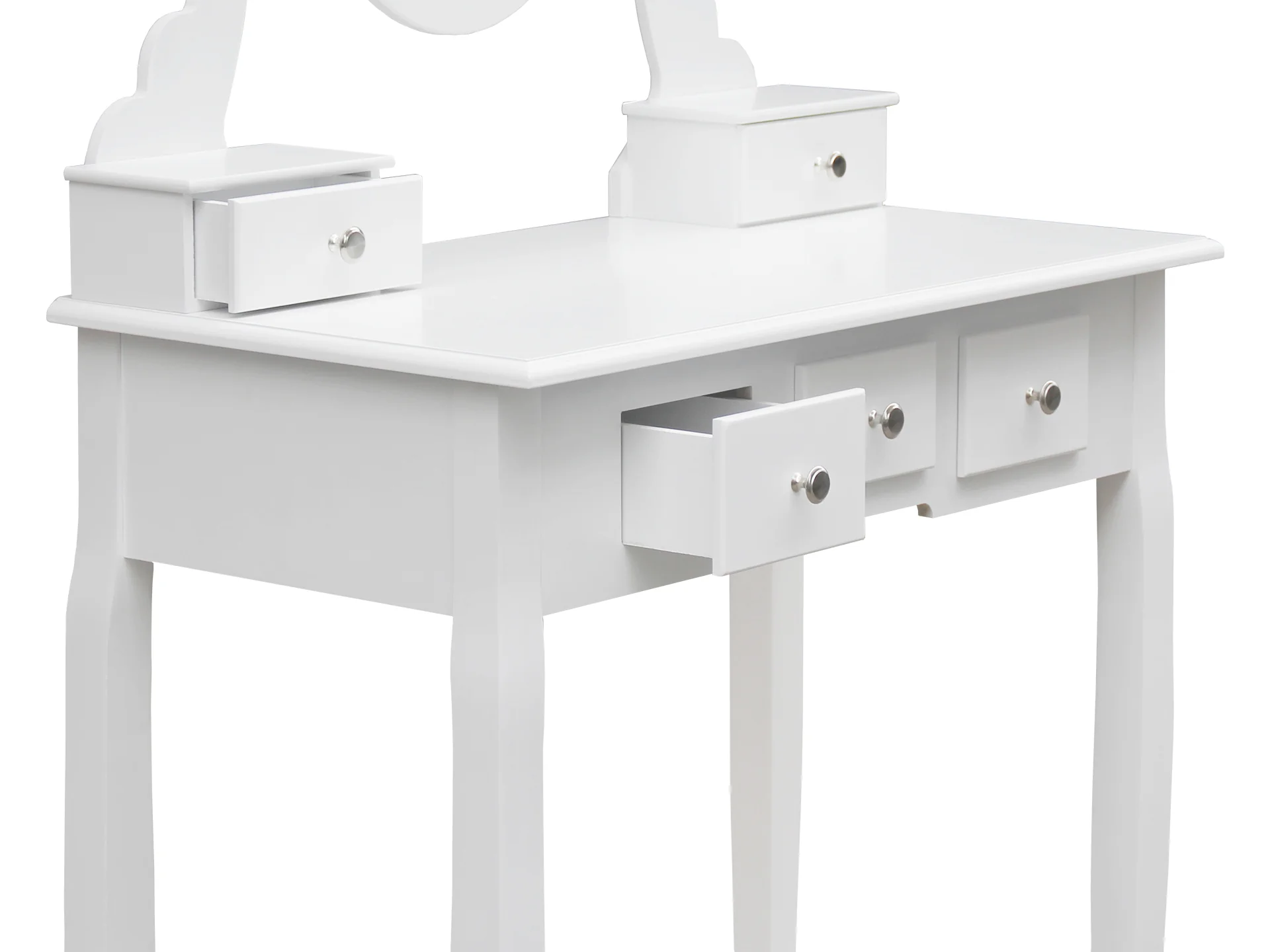 ANEMONE 5 Drawers Dressing Table with Rotating Mirror Set 2PCS - Image 6