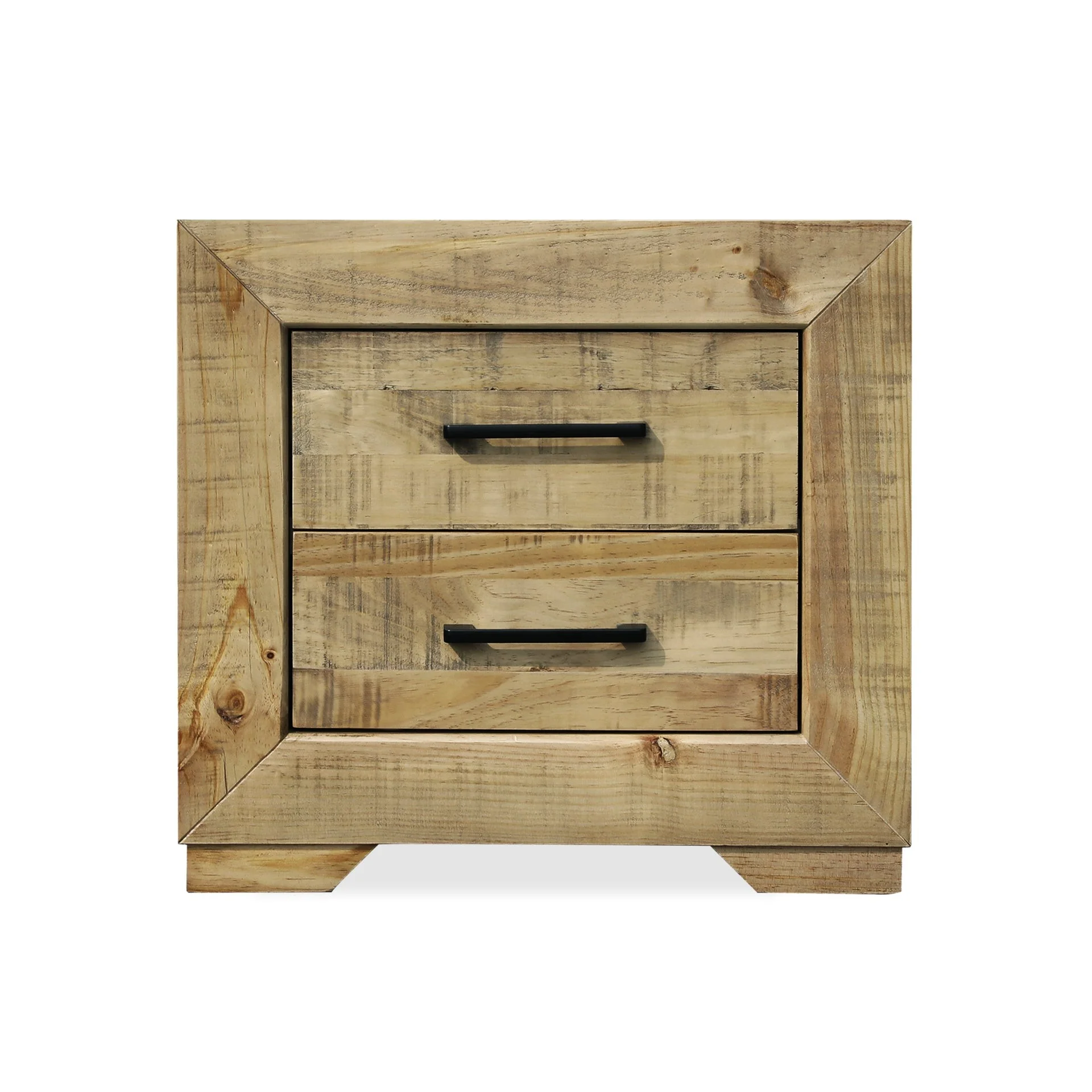 Argento Solid Wood Bedside Table - Delhi - Image 2