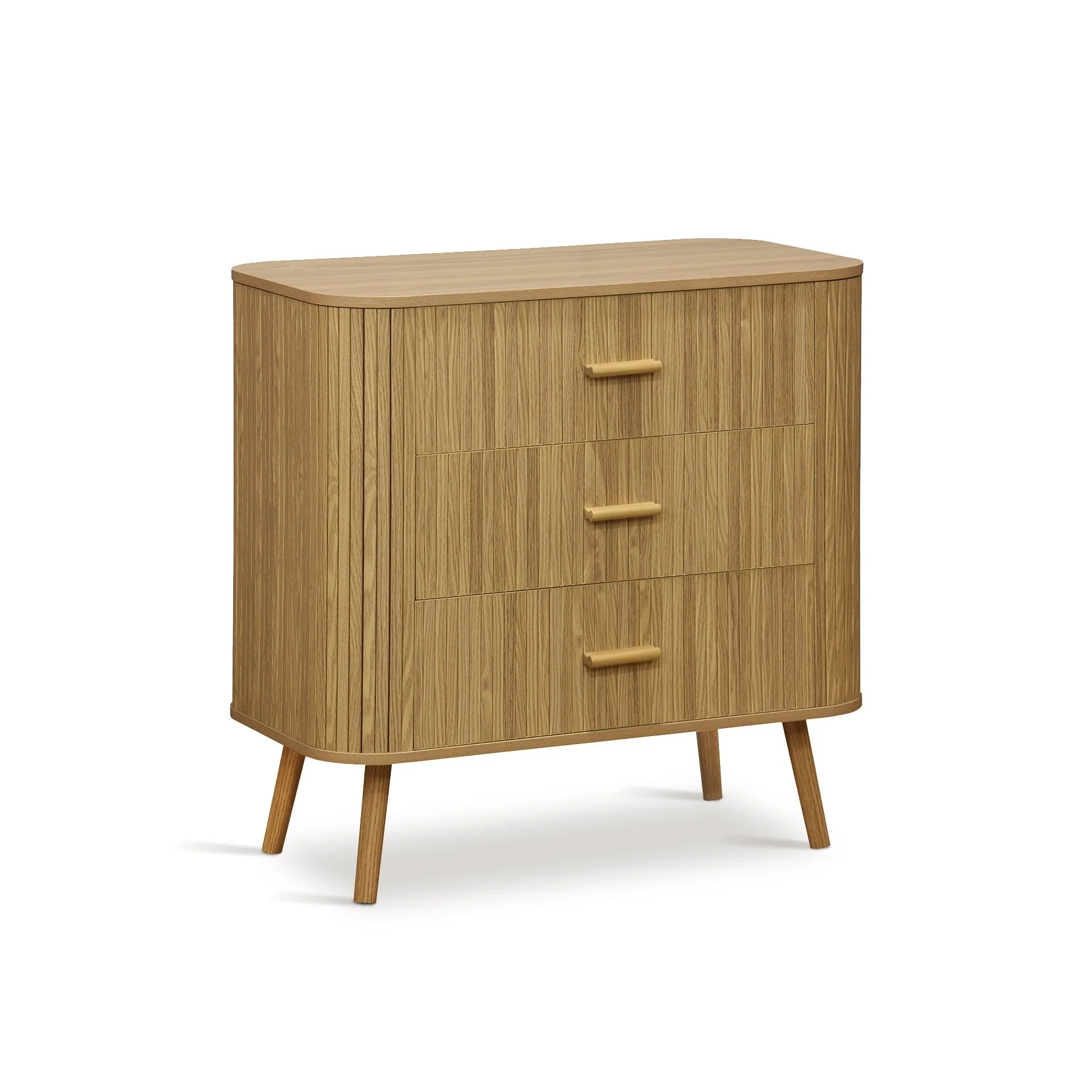 Atlantic 3 Drawers Tallboy - Natural - Image 8