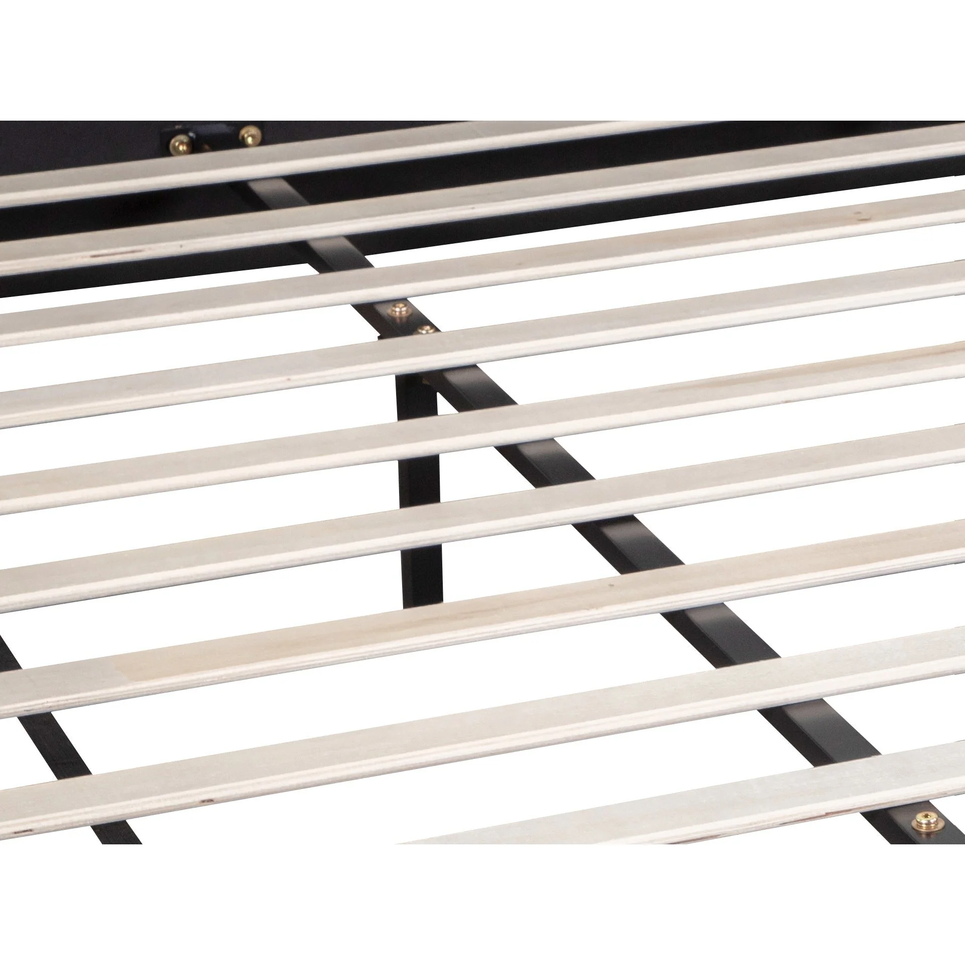 Augusta PU Slat Bed Frame - King - Black - Image 10