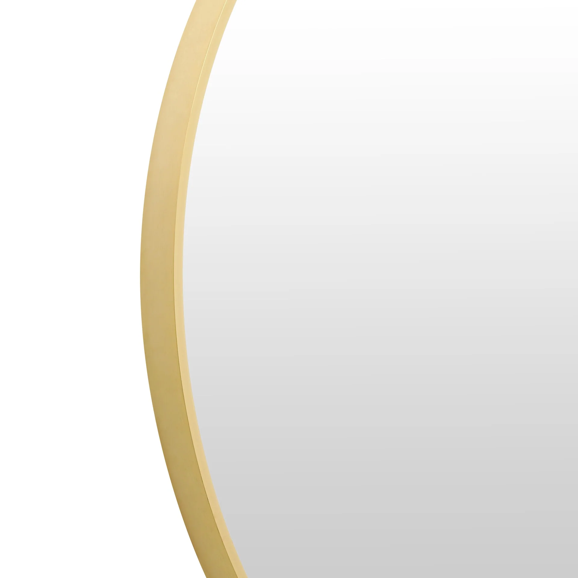 Aura Round Metal Framed Wall Mirror 80cm - Gold - Image 9