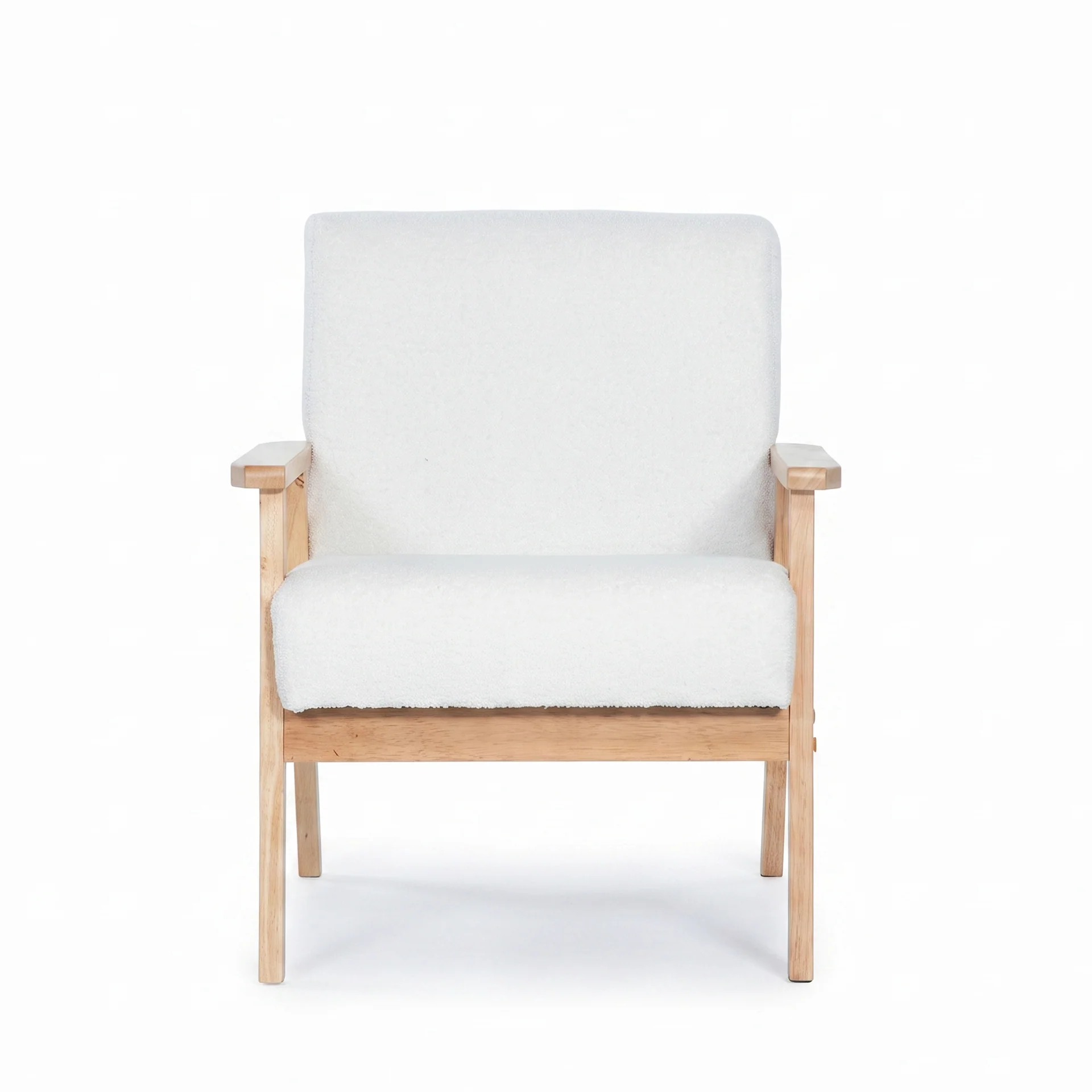 Aven Boucle Armchair - White - Image 8