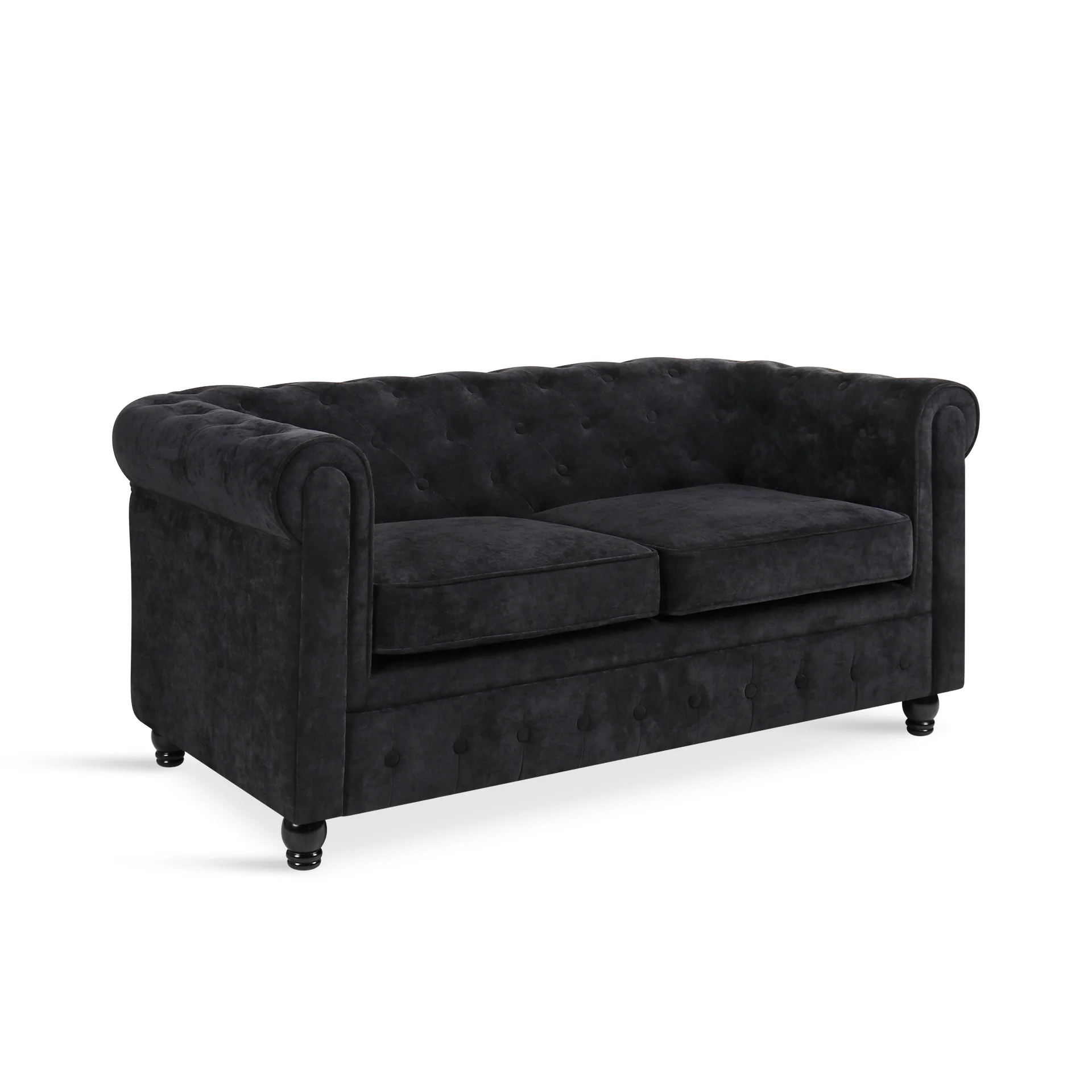 Aviana 2 Seater Sofa - Black - Image 7
