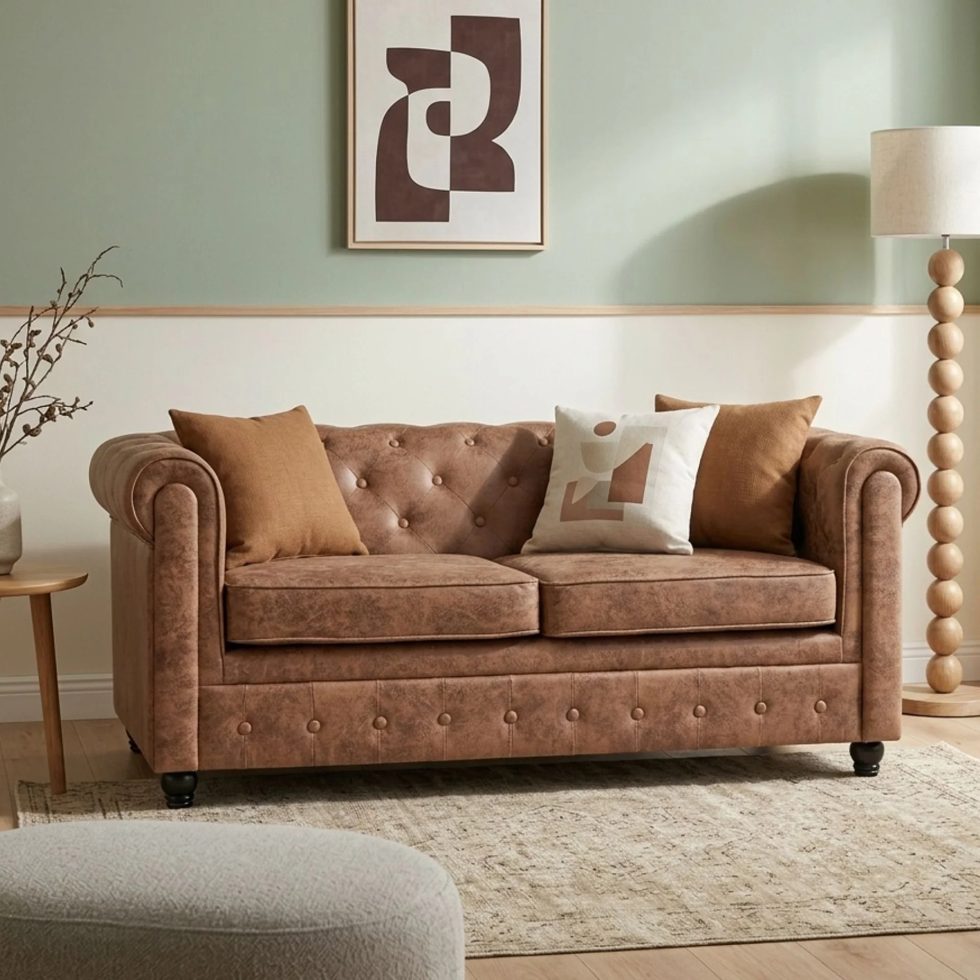 Aviana 2 Seater Sofa - Brown