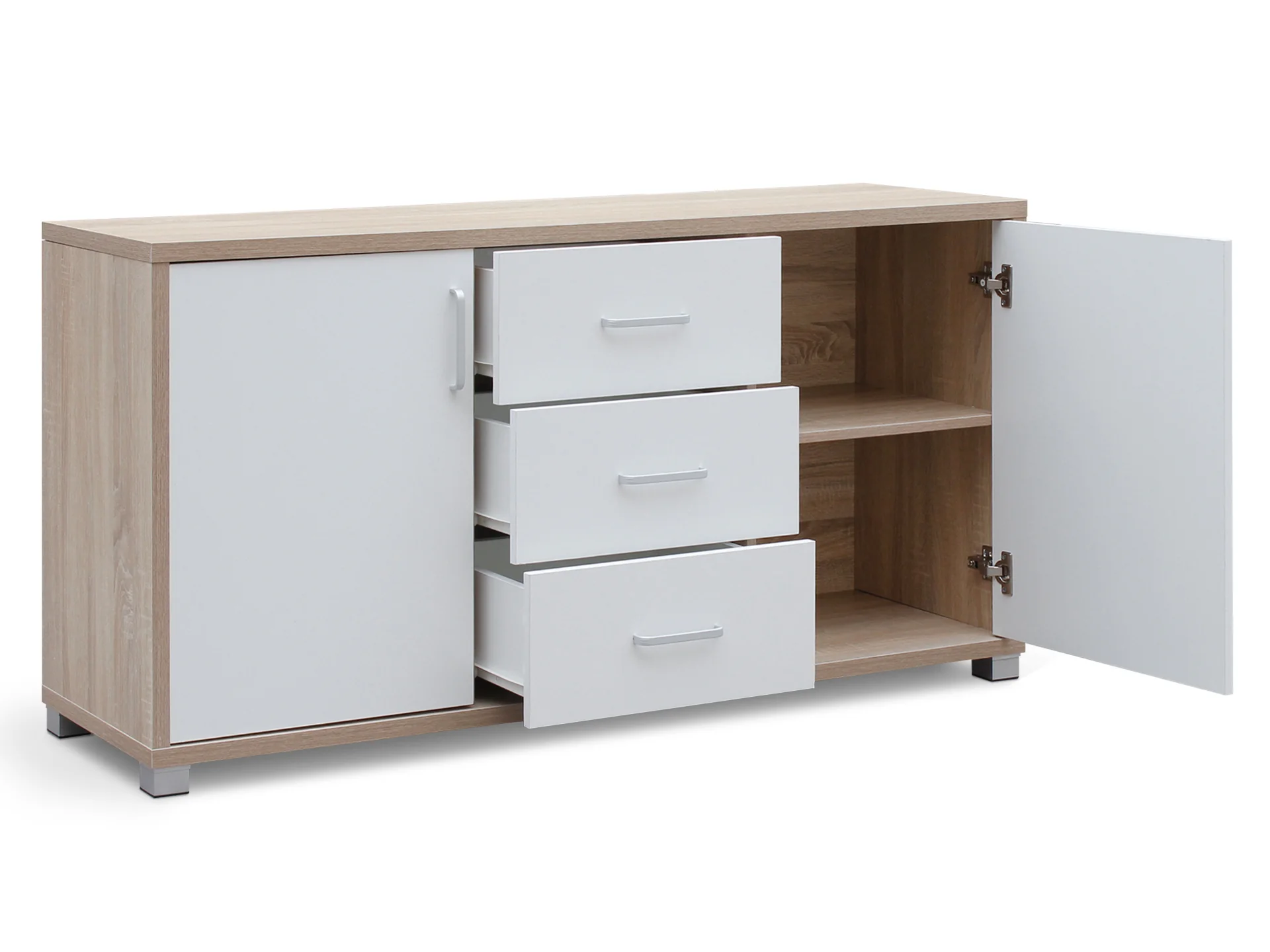 BAIKAL Wooden Buffet Table with Drawer - OAK - Image 6