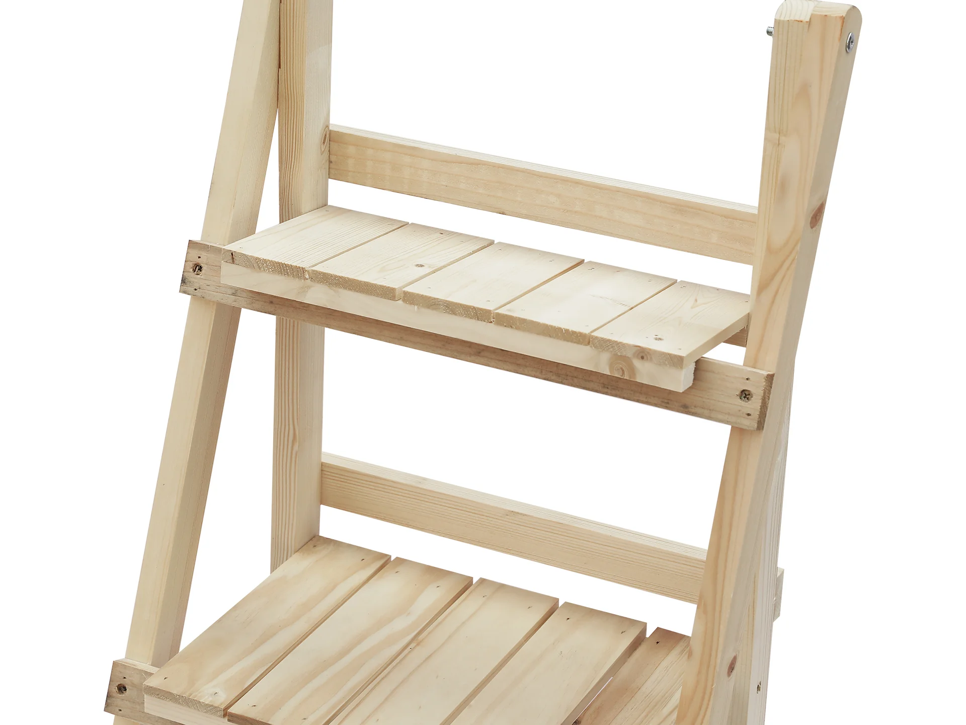 Balaton Ladder Planter Stand 40cm - Oak - Image 5