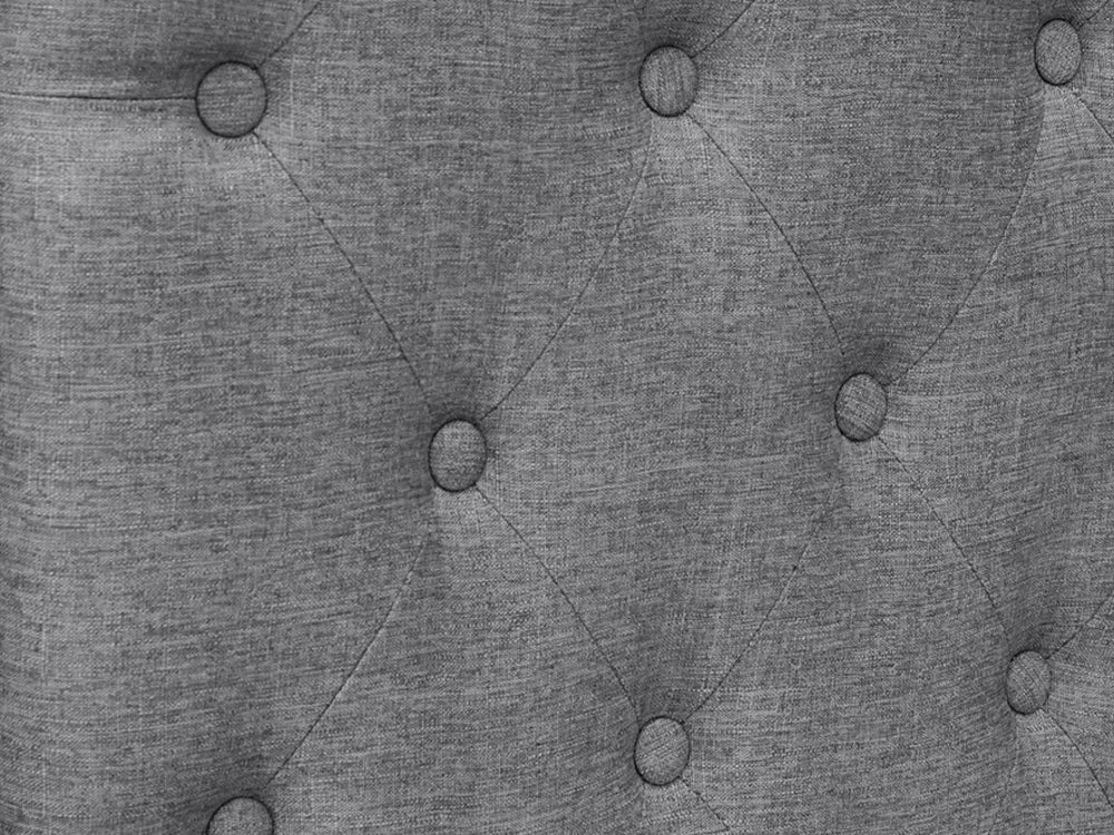 BARBARA SUPER KING Stand-alone Fabric Headboard - GREY - Image 3