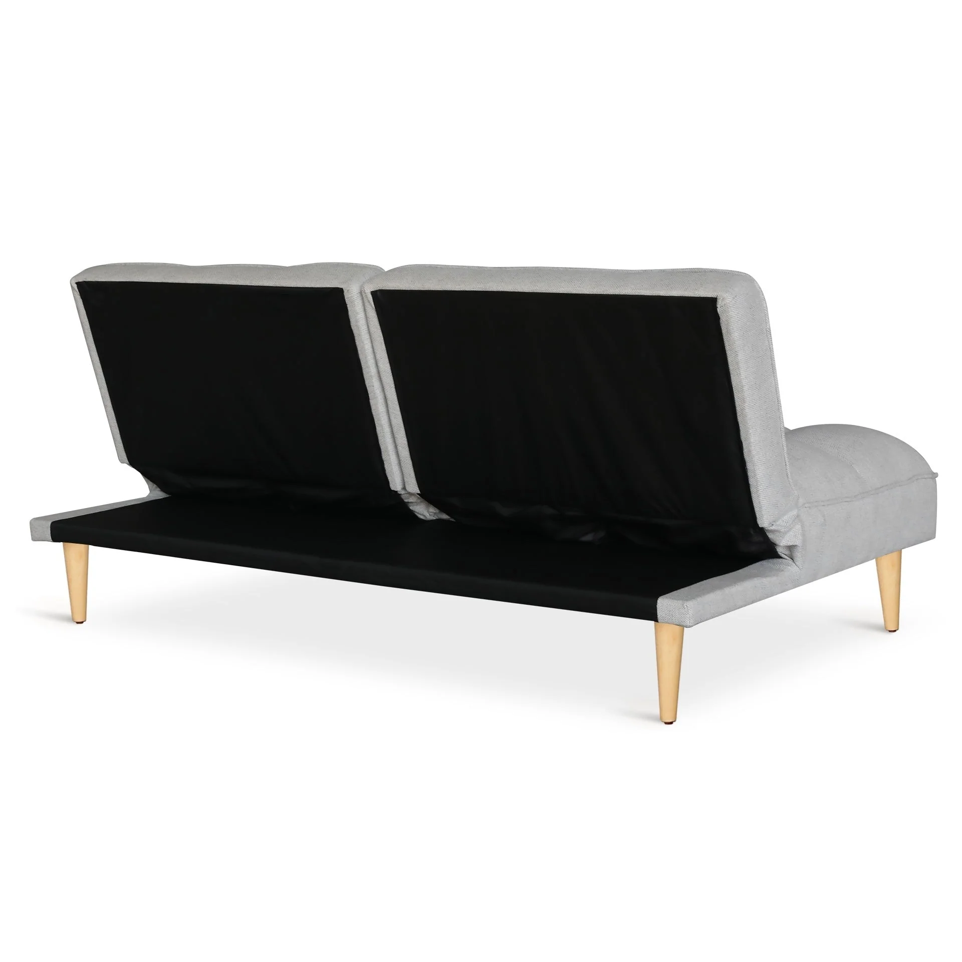 Barton 3 Seater Sofa Bed - Light Grey - Image 14