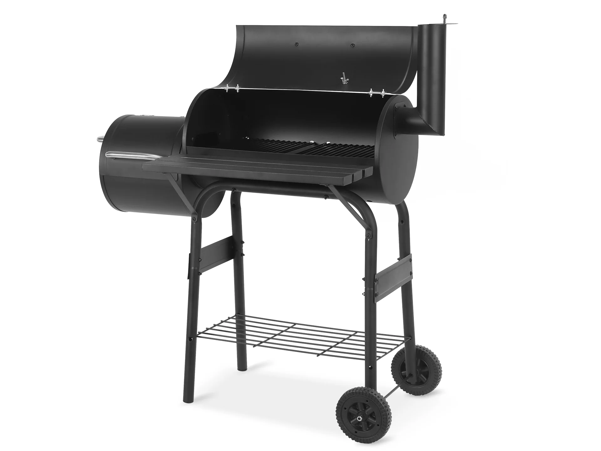 BBQ Grill 2-in-1 BBQ Smoker with Storage Shelf - Image 5