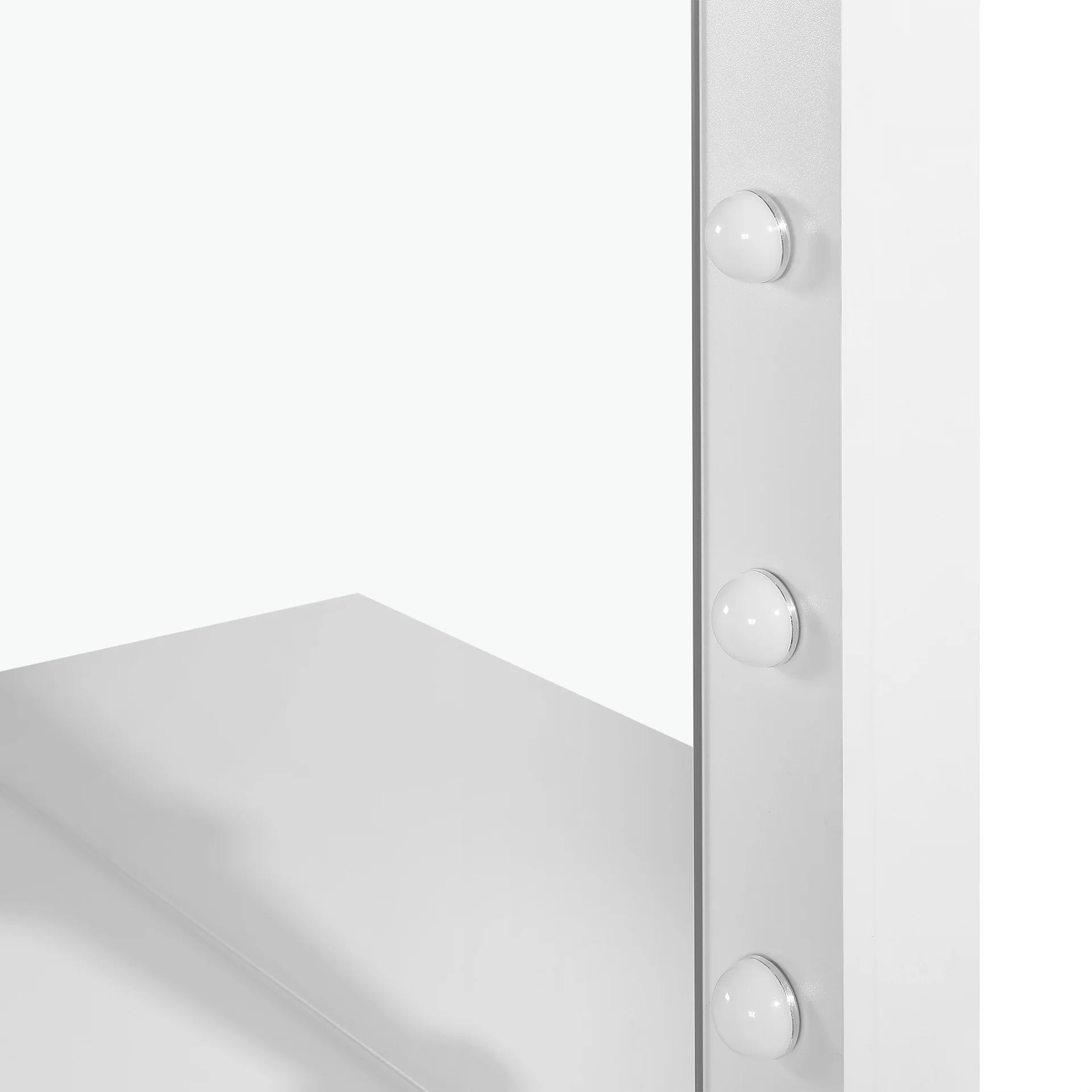 Begonia 2 Piece Dressing Table with Mirror & Stool Set - White - Image 12