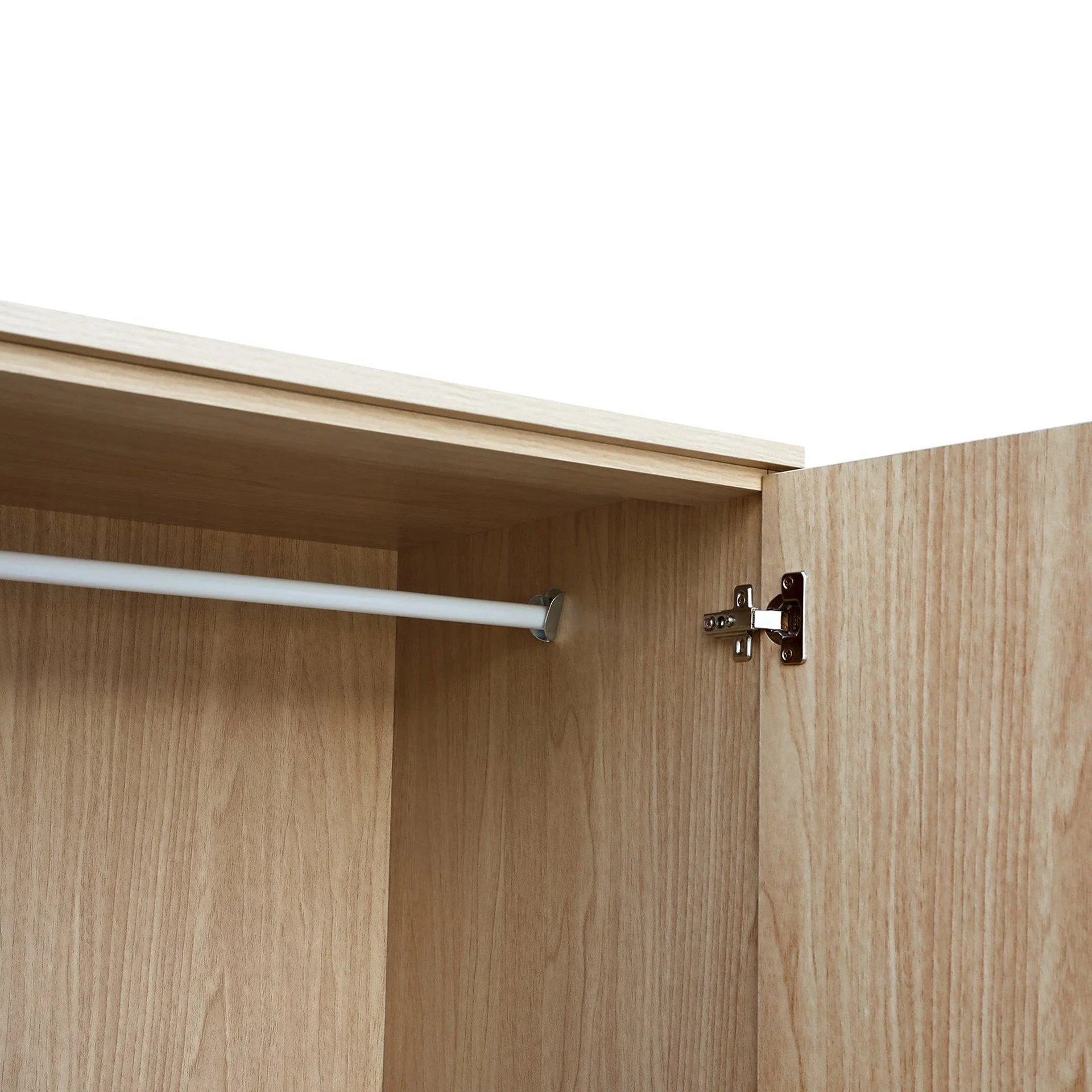 Benny 2 Door Wardrobe - Light Teak - Image 11