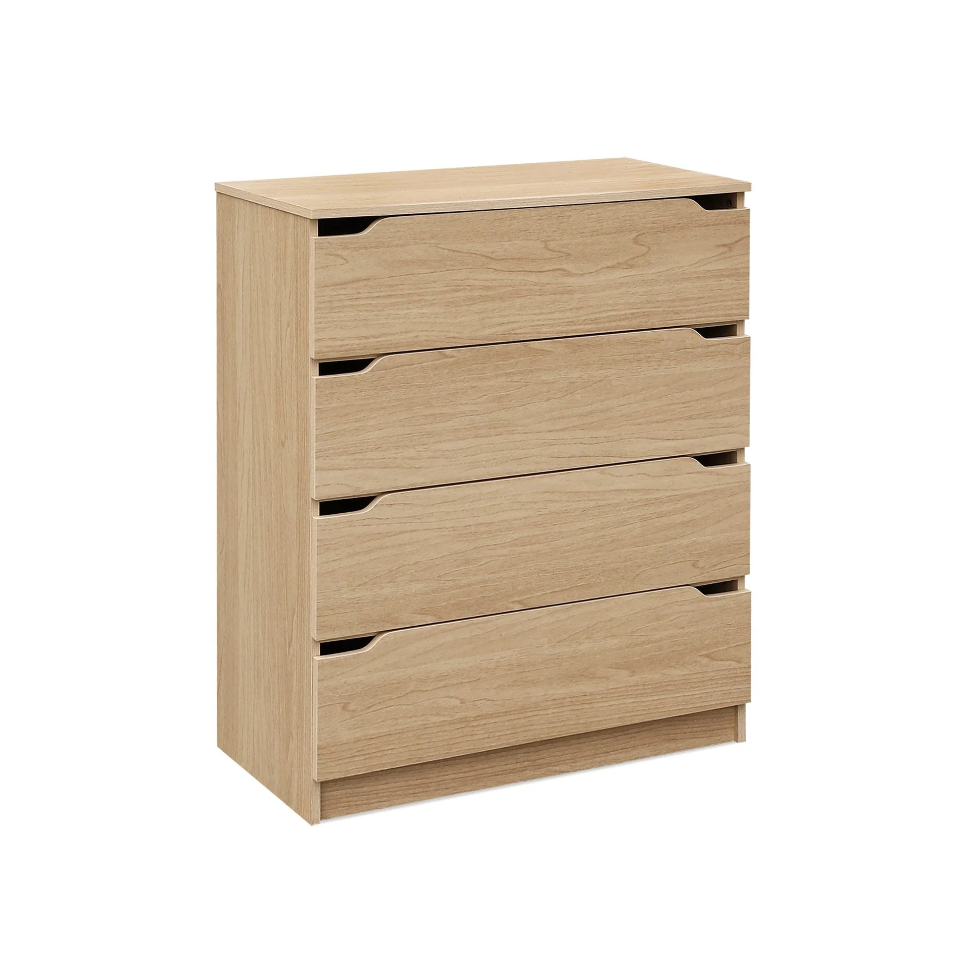 Benny 4 Drawers Tallboy - Light Teak - Image 5