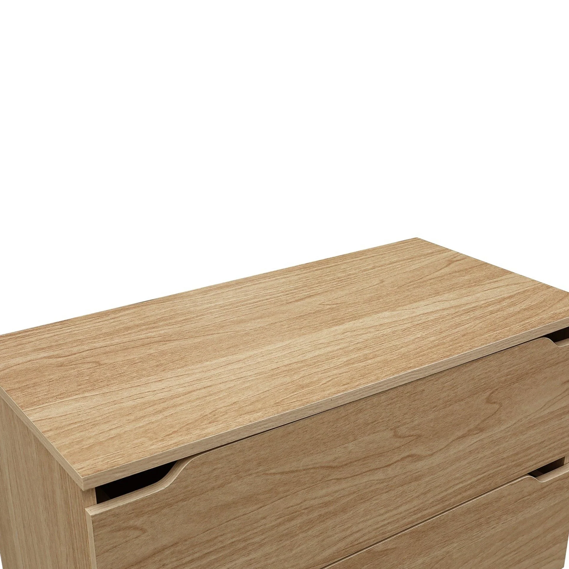 Benny 4 Drawers Tallboy - Light Teak - Image 8
