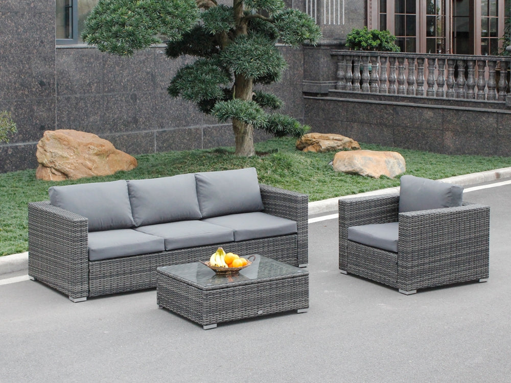 BERMUDA Rattan Outdoor Sofa Set 3PCS