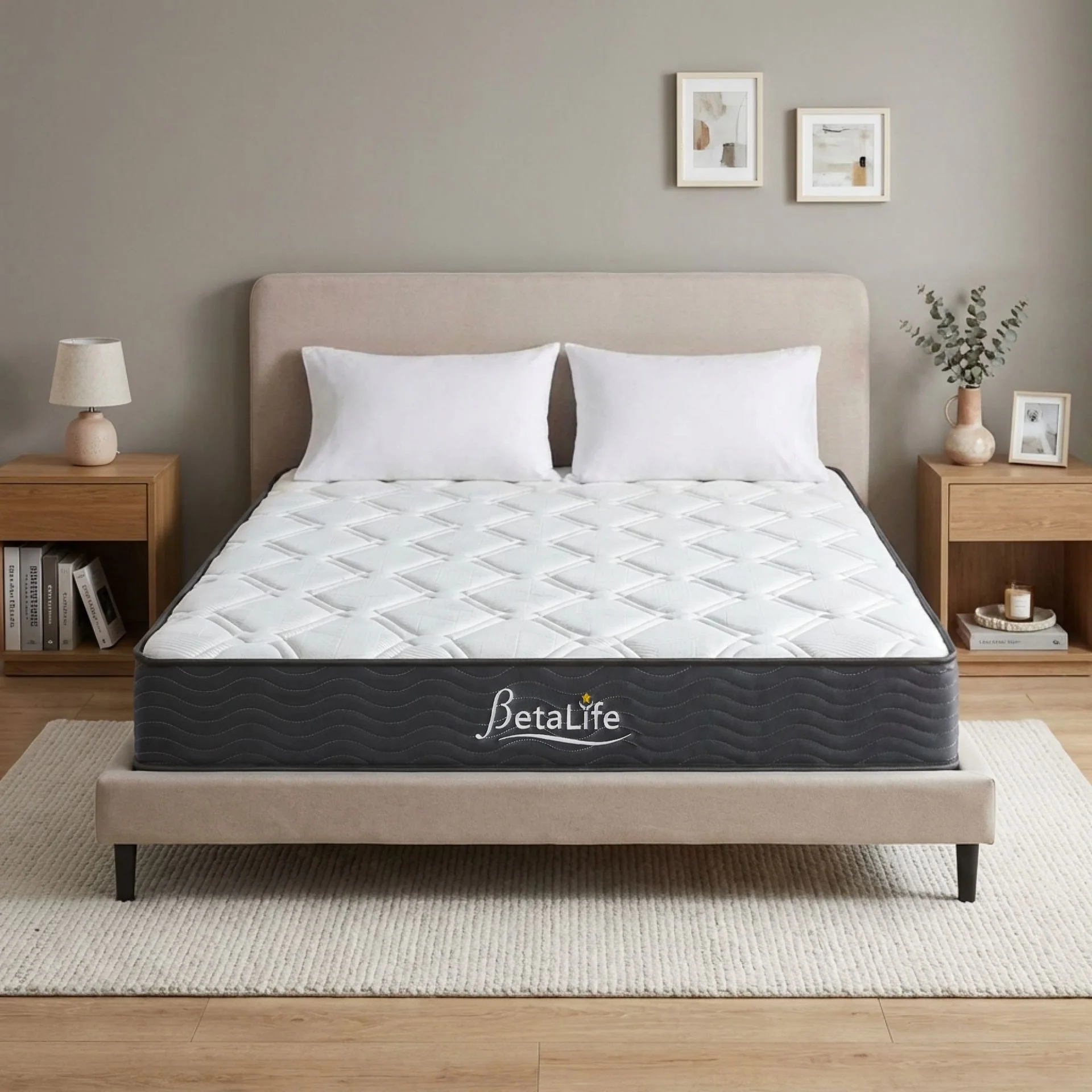 Basics Plus Bonnell Spring Mattress with Pillow - Double - Image 15