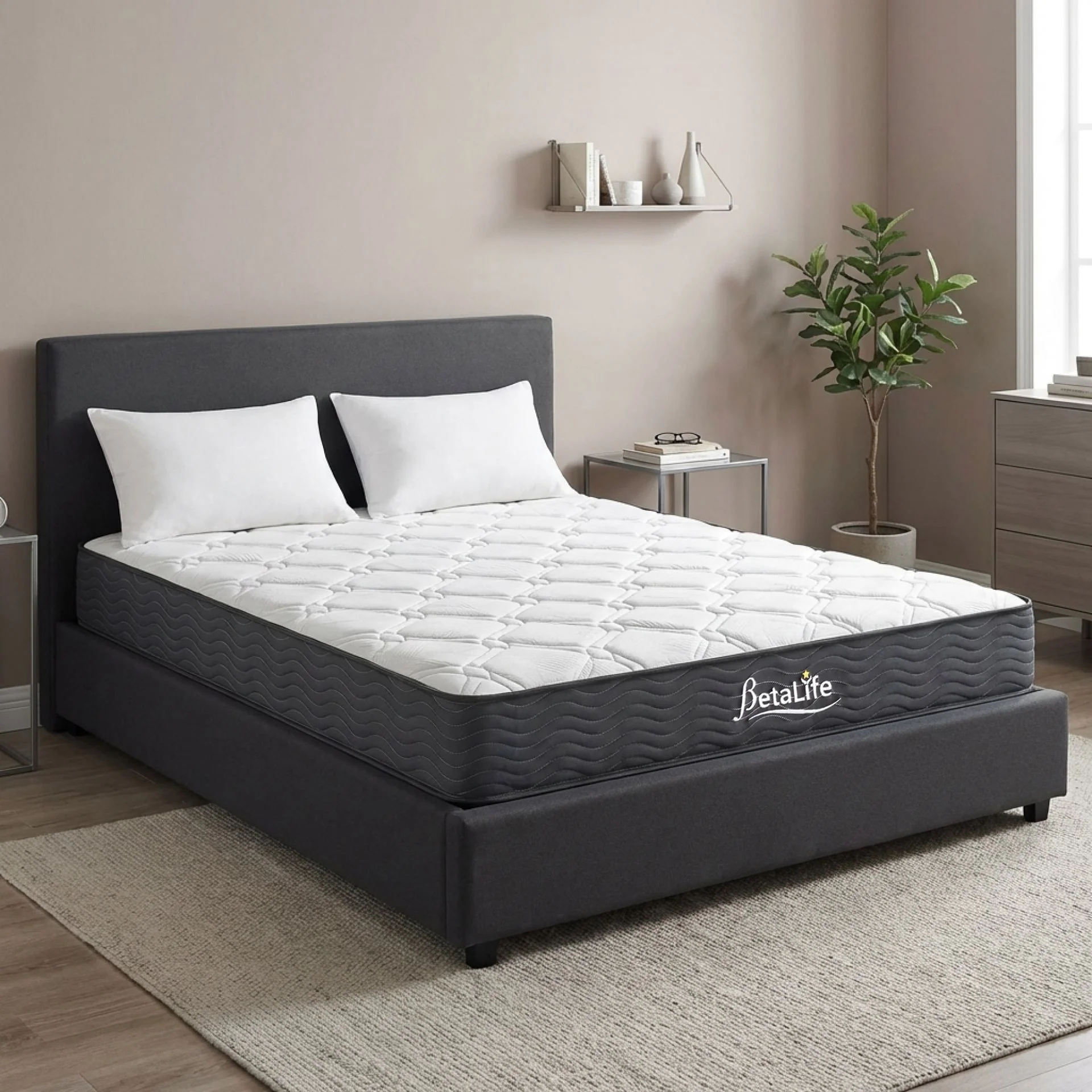 Basics Plus Bonnell Spring Mattress with Pillow - Double - Image 16