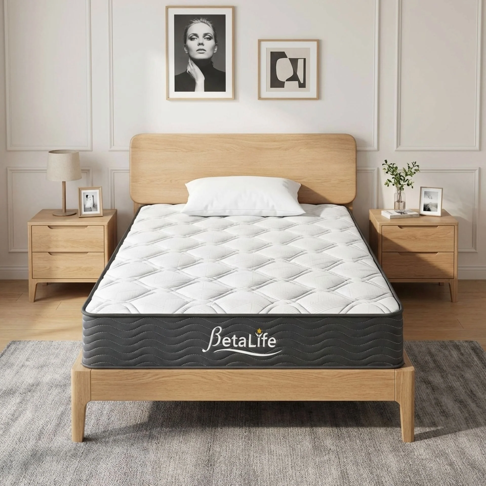 Basics Plus Bonnell Spring Mattress with Pillow - King Single - Image 4