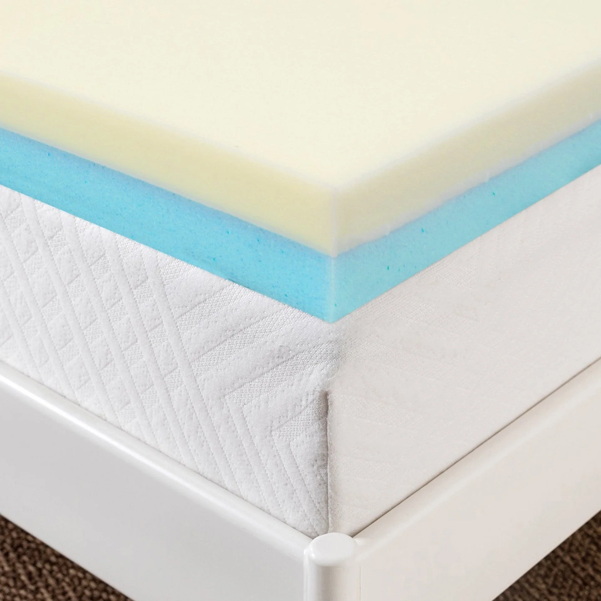 Betalife Dream Flip Dual Sided Memory Foam Mattress Topper - King - Image 5