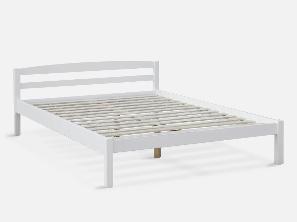 BLANC Wooden Bed - DOUBLE - Image 2