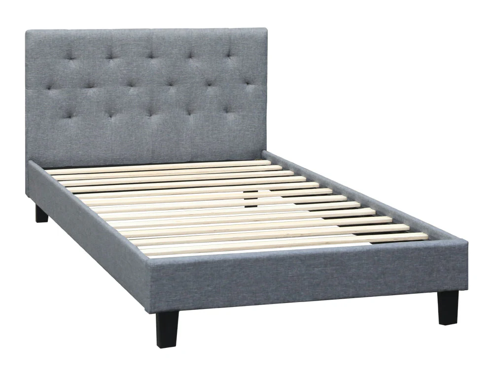 BLANE King Single Bed - GREY - Image 4
