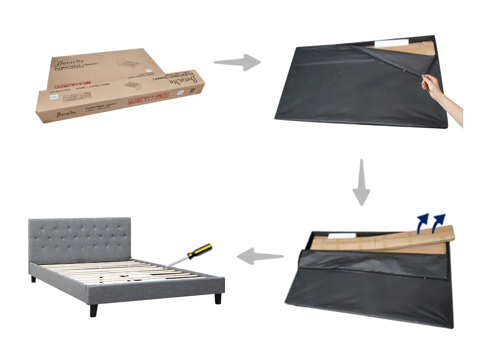 BLANE Single Bed - GREY - Image 10