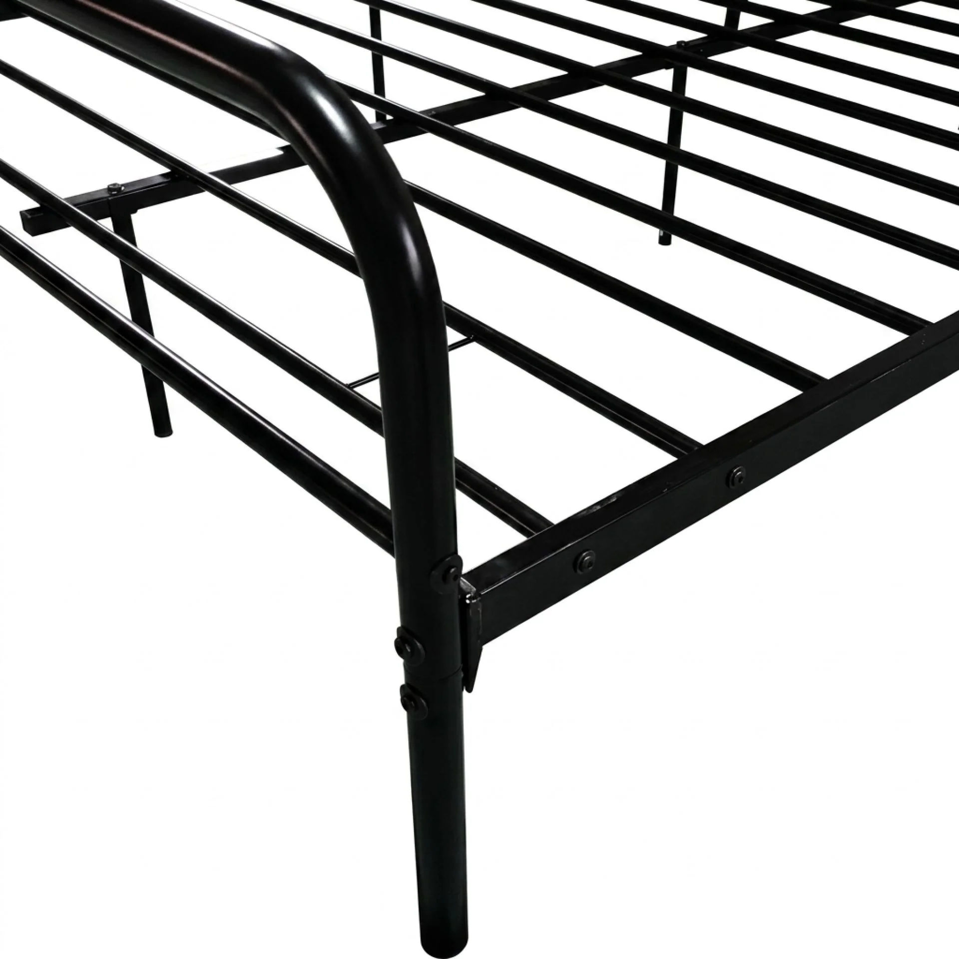 Bolt Double Metal Bed Frame - Black - Image 10