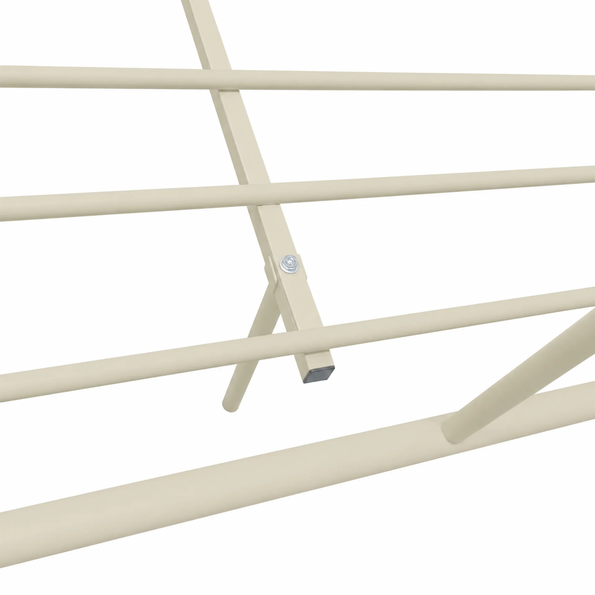 Bolt Double Metal Bed Frame - Light Khaki - Image 10
