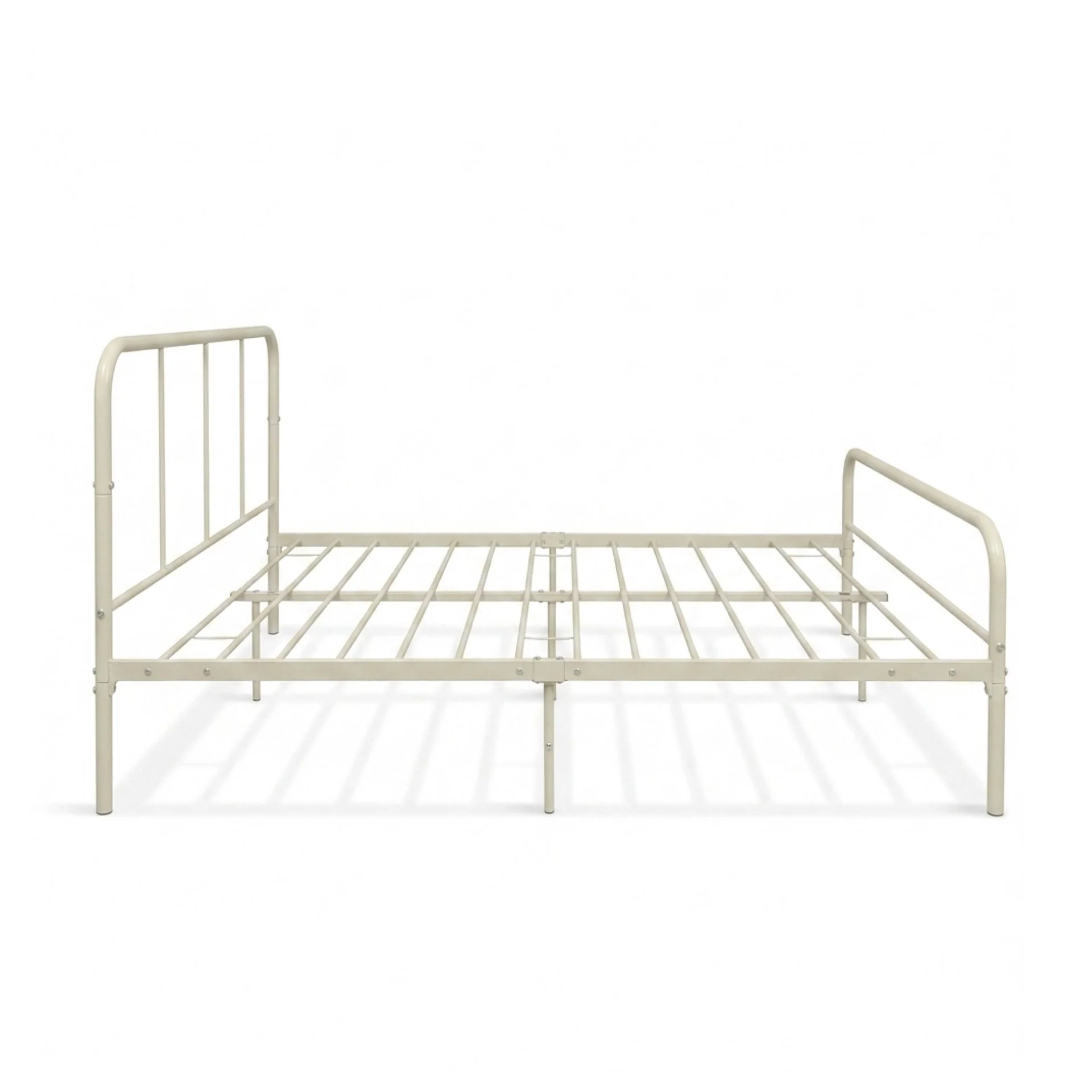 Bolt Double Metal Bed Frame - Light Khaki - Image 9