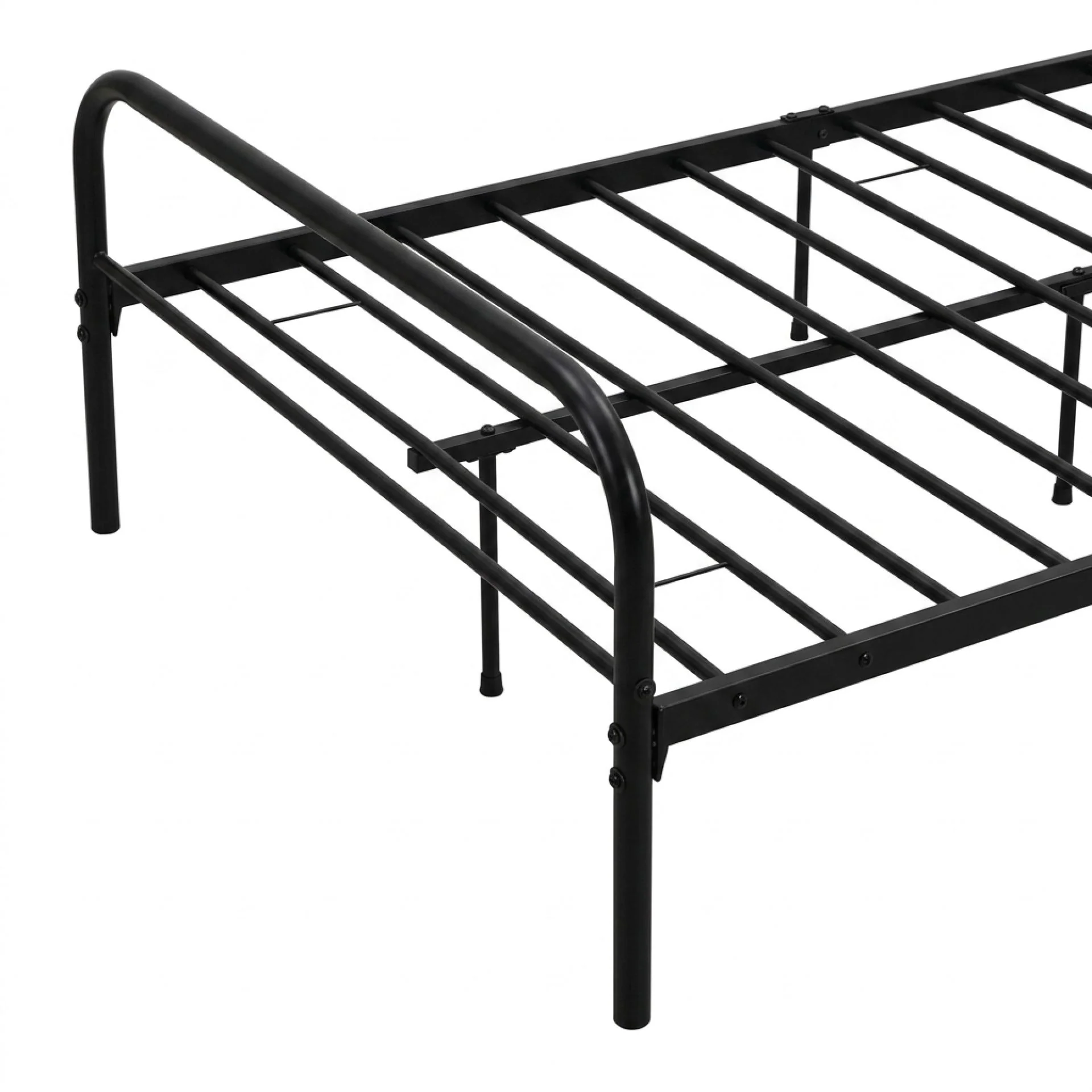 Bolt King Single Metal Bed Frame - Black - Image 10