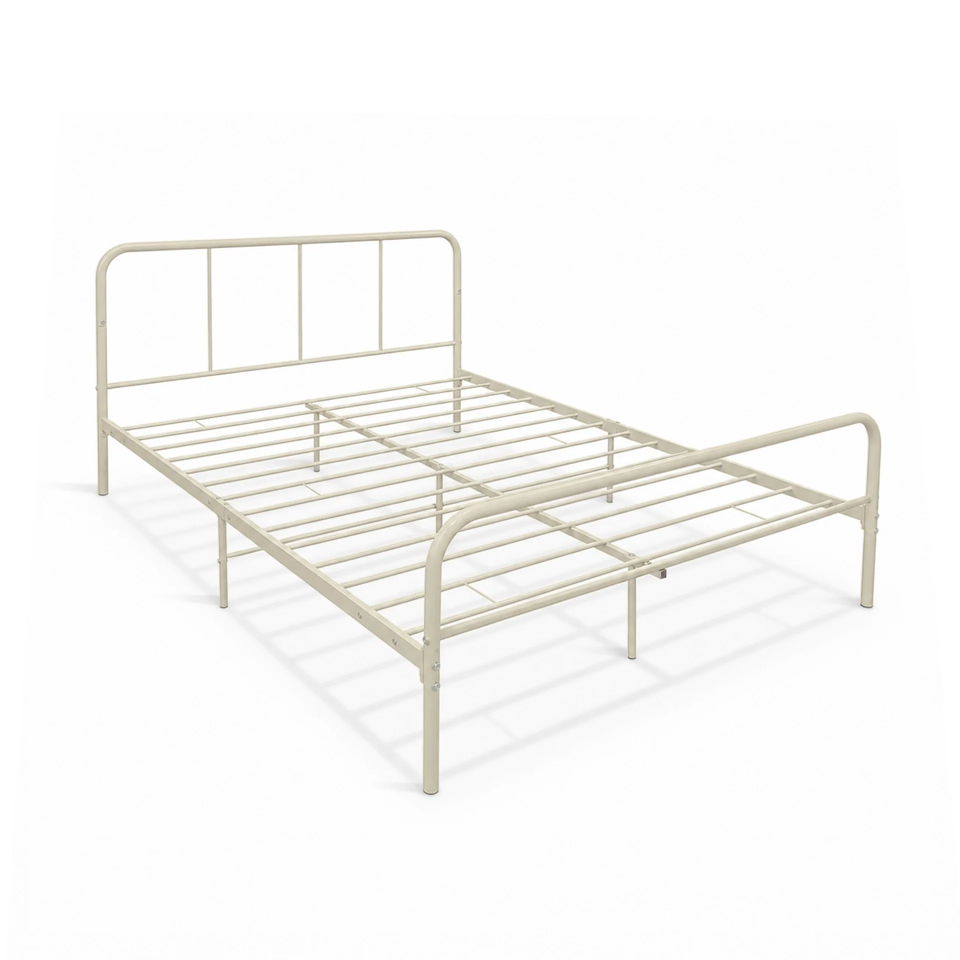 Bolt Queen Metal Bed Frame - Light Khaki - Image 8