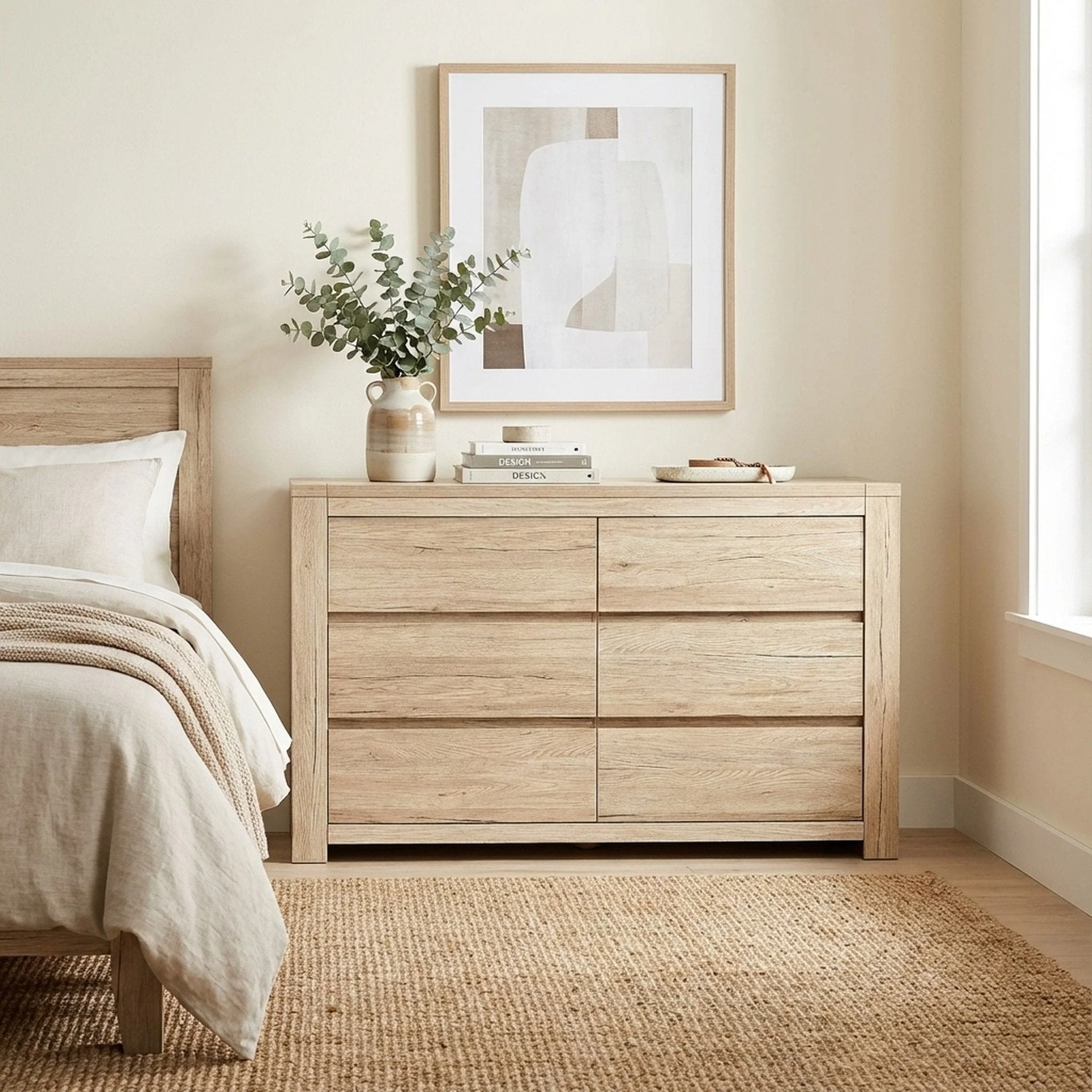 Borneo 6 Drawers Lowboy - Oak - Image 8